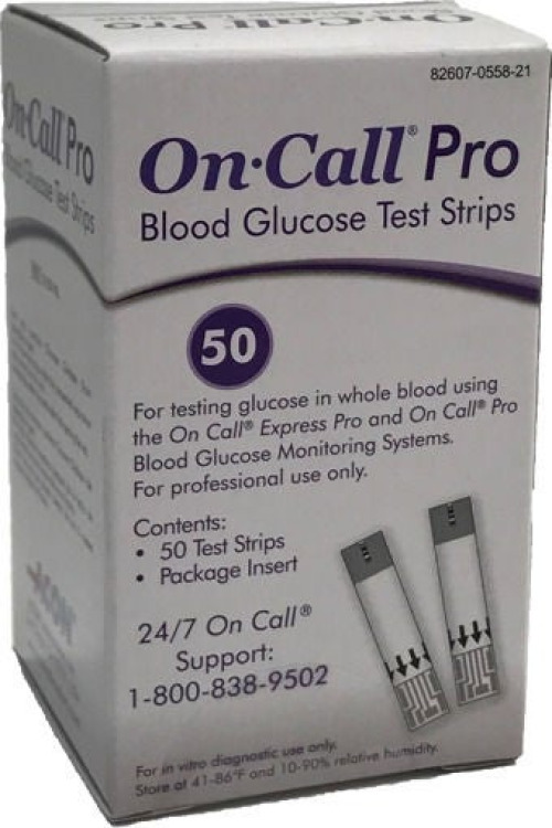 Acon Laboratories - 755821 On Call® Pro Blood Glucose Test Strips