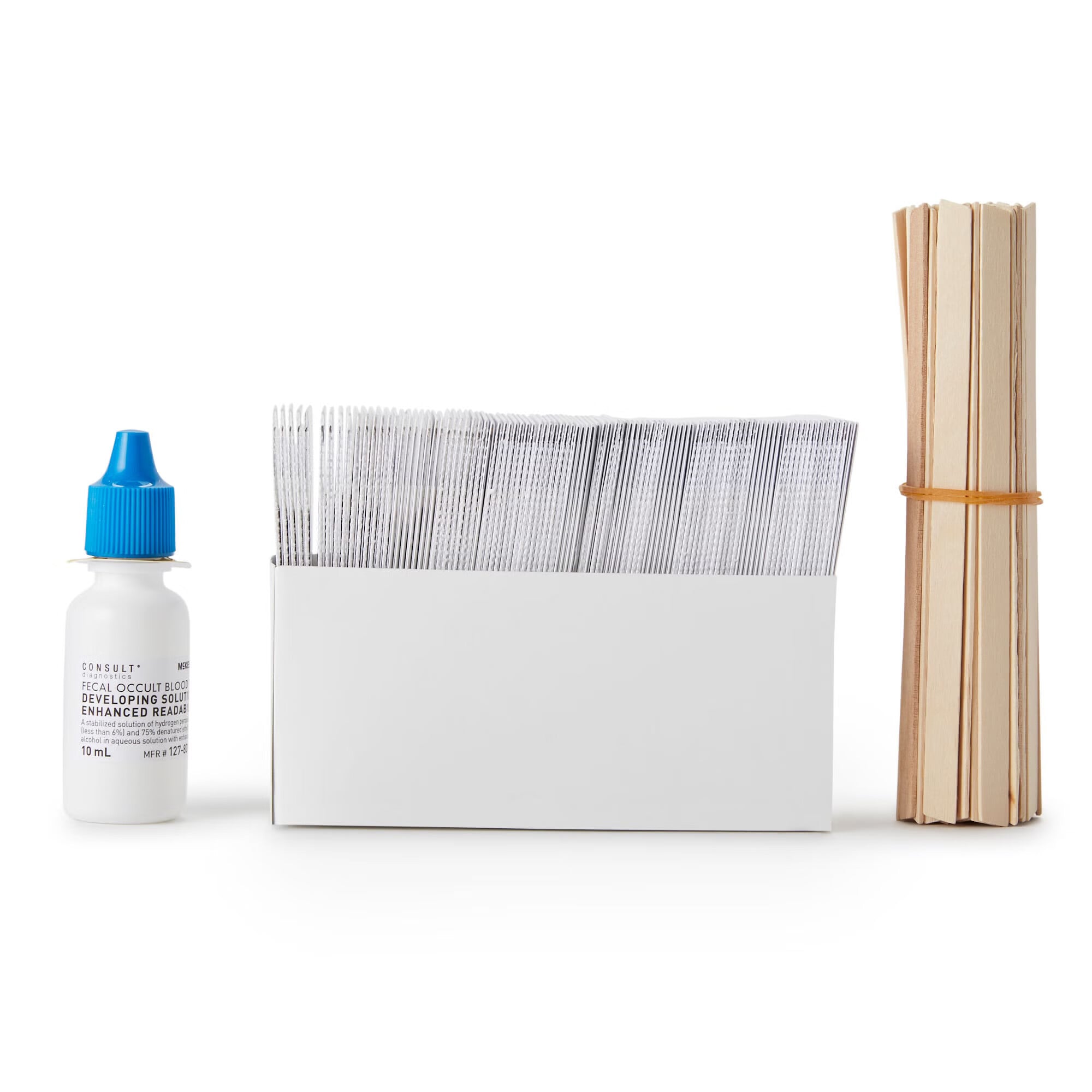 McKesson Brand - 127-100ER Cancer Screening Test Kit McKesson Consult™ Fecal Occult Blood Test (FOBT) 100 Tests CLIA Waived