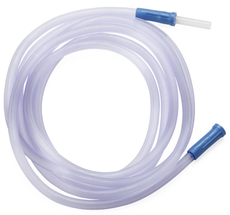 Medline - OR66A Suction Tubing Clear 1/4 Inch I.D. 6 Foot Length PVC Sterile