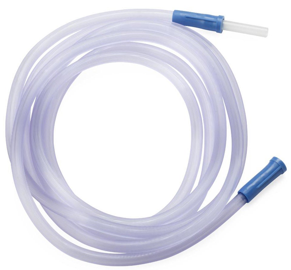 Medline - OR610 Suction Tubing Clear 1/4 Inch I.D. 10 Foot Length PVC Sterile