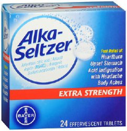 Bayer 00280403524 - Alka-Seltzer® Heartburn Relief Effervescent Tablets Extra Strength - 24/Box
