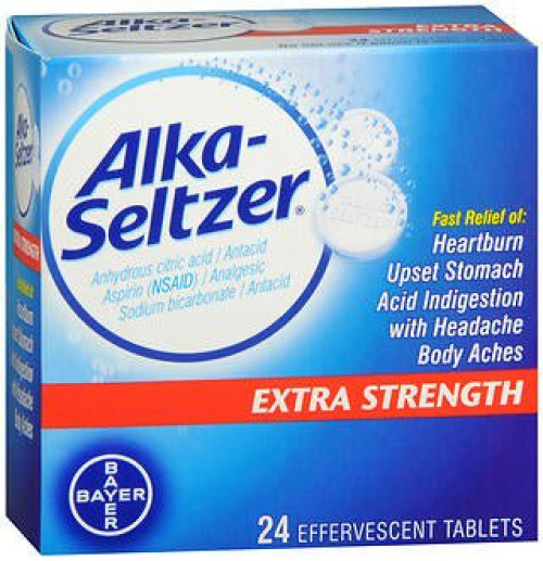 Bayer - 00280403524 Alka-Seltzer® Heartburn Relief Effervescent Tablets Extra Strength