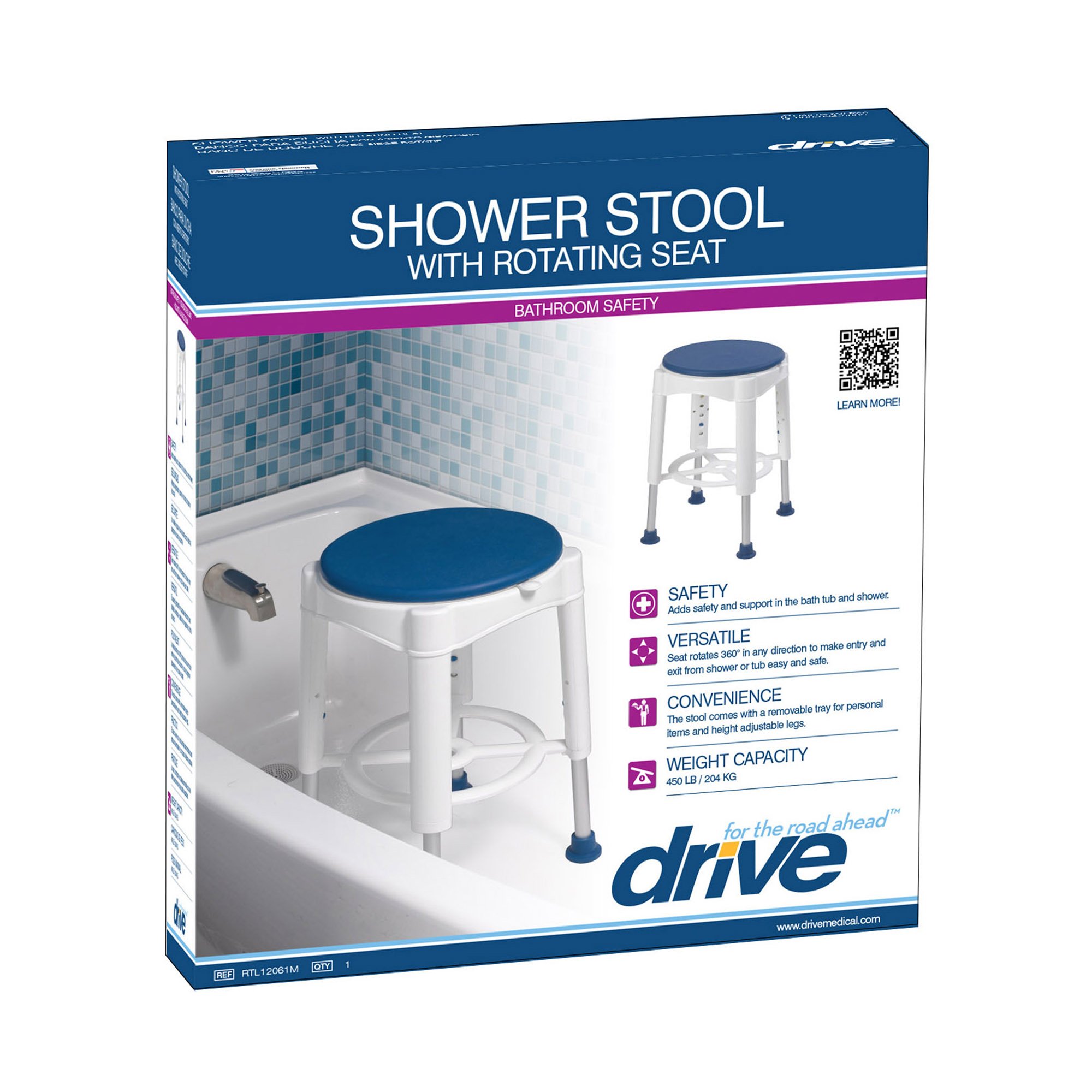 Drive DeVilbiss Healthcare - RTL12061M drive™ Swivel Seat Shower Stool