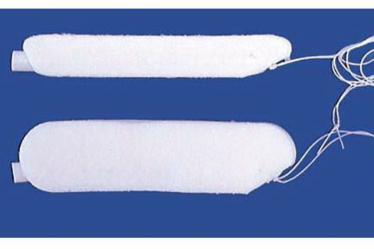 Innovia Medical - RH-7408-10 Nasal Packing AbsorbENT™ Non-Impregnated 1.5 X 2 X 4.5 cm Sterile