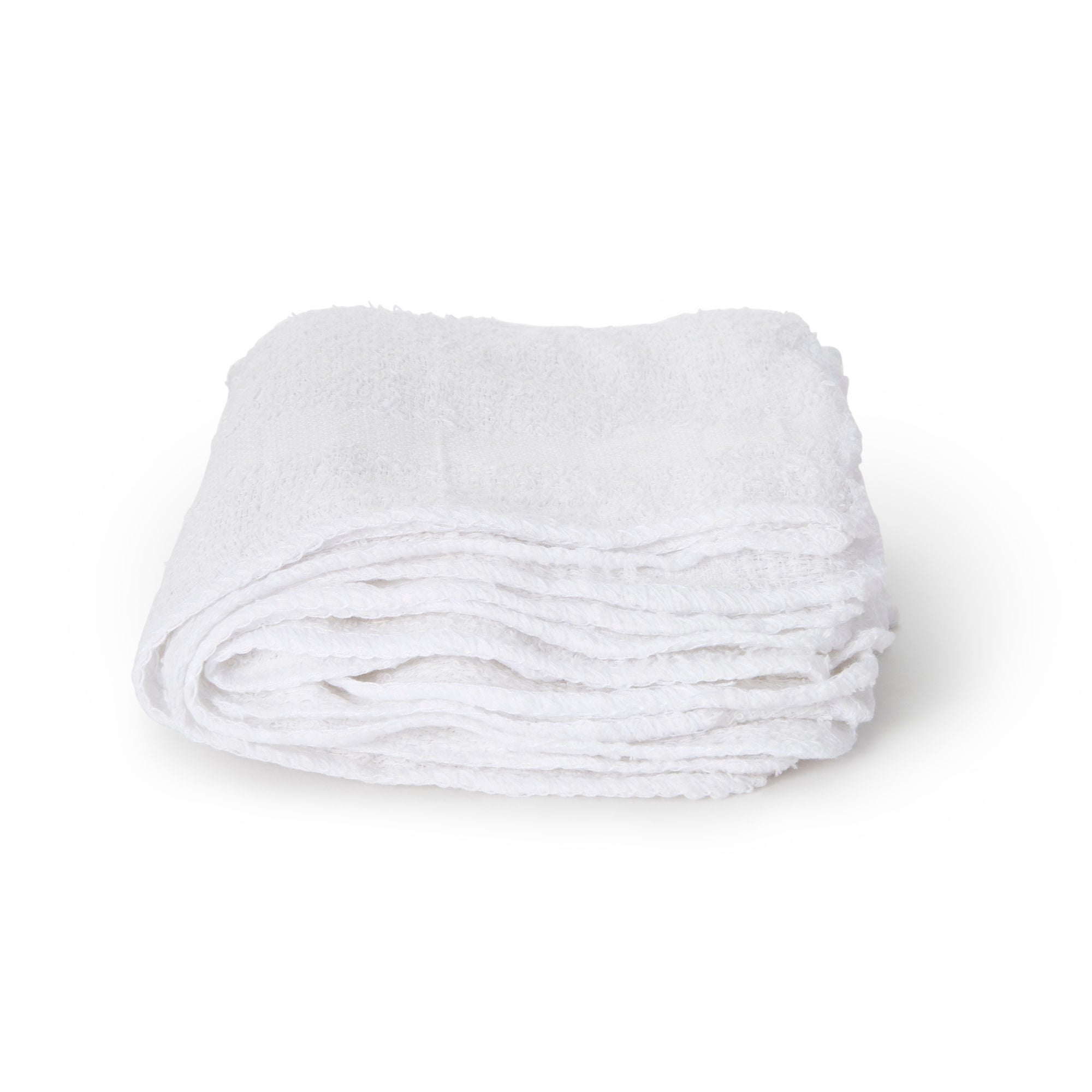 Lew Jan Textile - V11-12121B Washcloth 12 X 12 Inch White Reusable