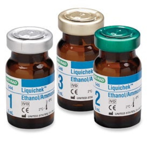 Bio-Rad Laboratories - 545X Assayed Control Liquichek™ Ammonia / Ethanol Level 3 3 X 3 mL