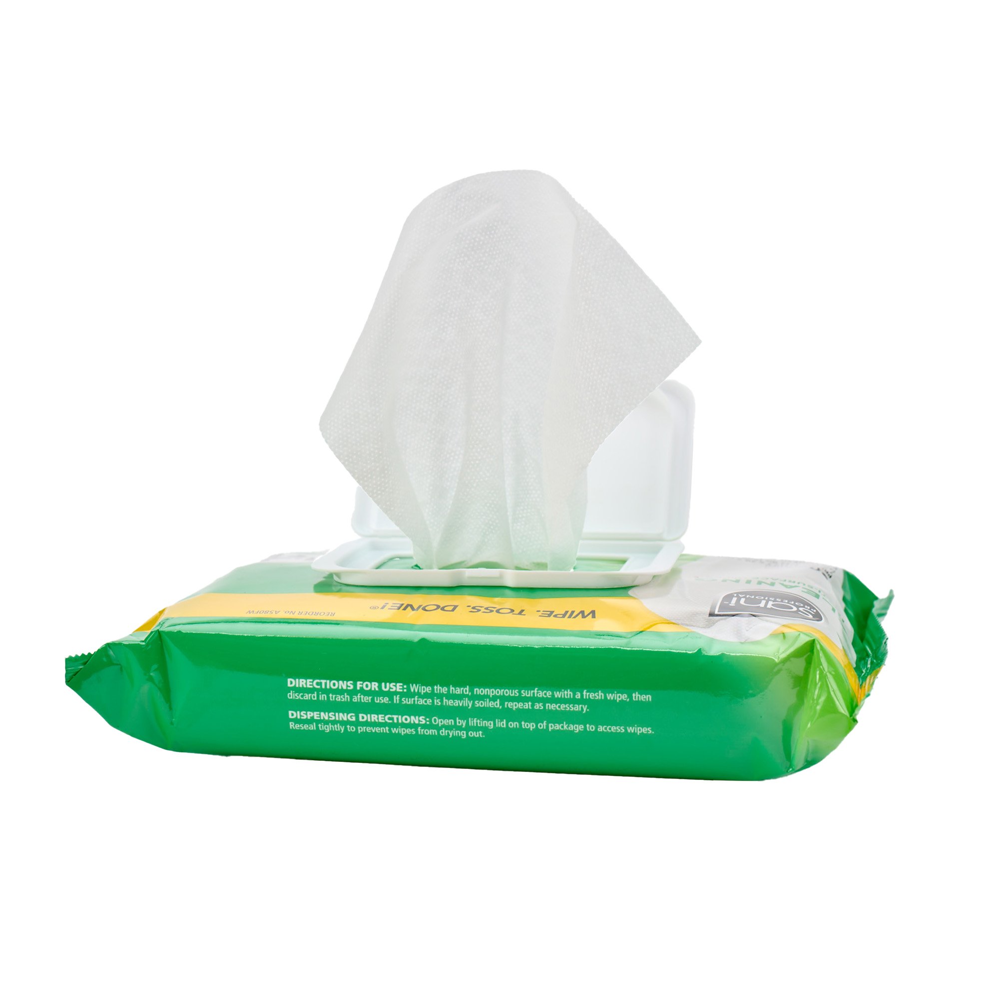 Professional Disposables A580FW - Sani Professional® Isopropyl Alcohol Cleaning Multi-Surface Disinfectant Wipes - 12/Case