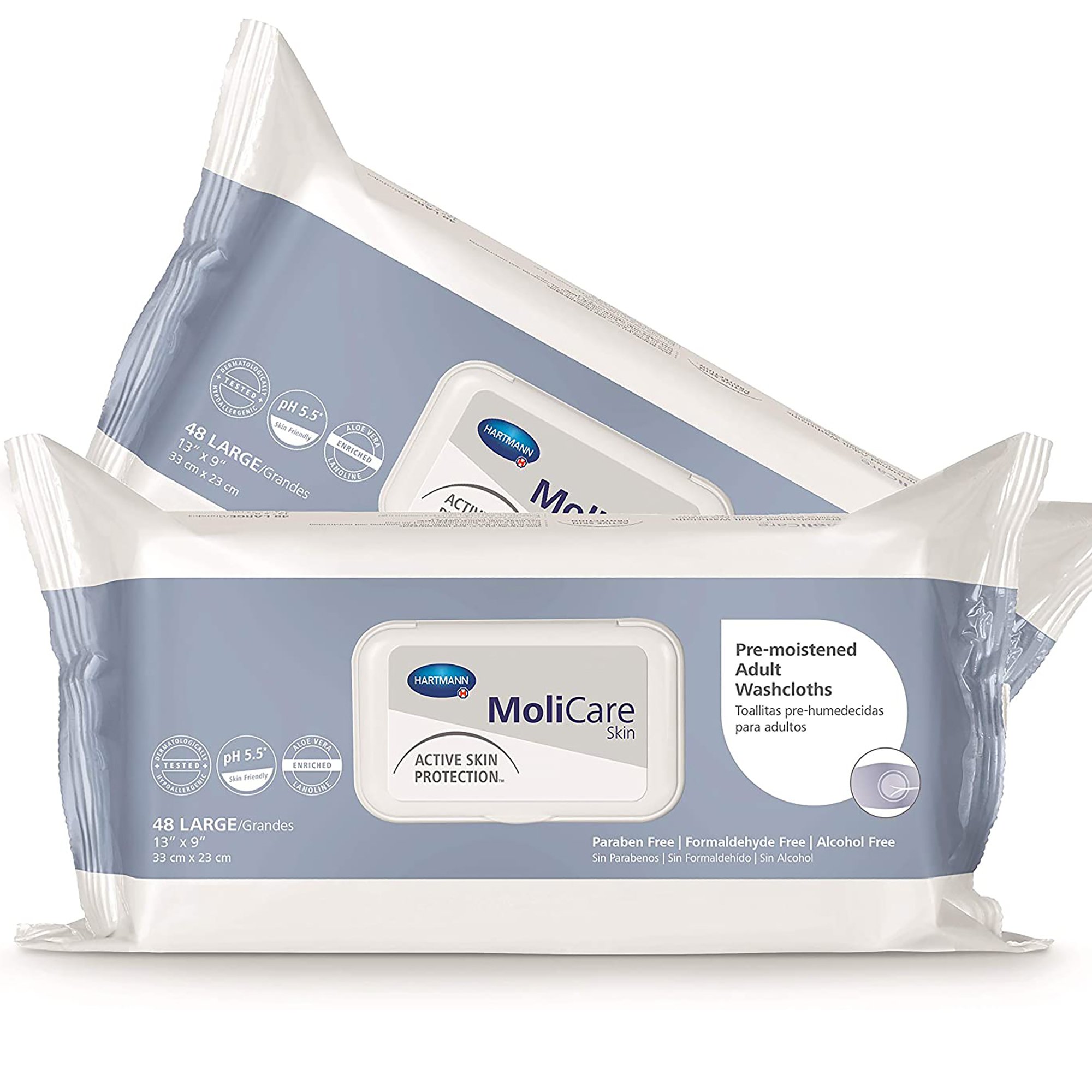 Hartmann 225600 - MoliCare® Scented Skin Personal Cleansing Wipe, Soft Pack - 48/Pack, 576/Case
