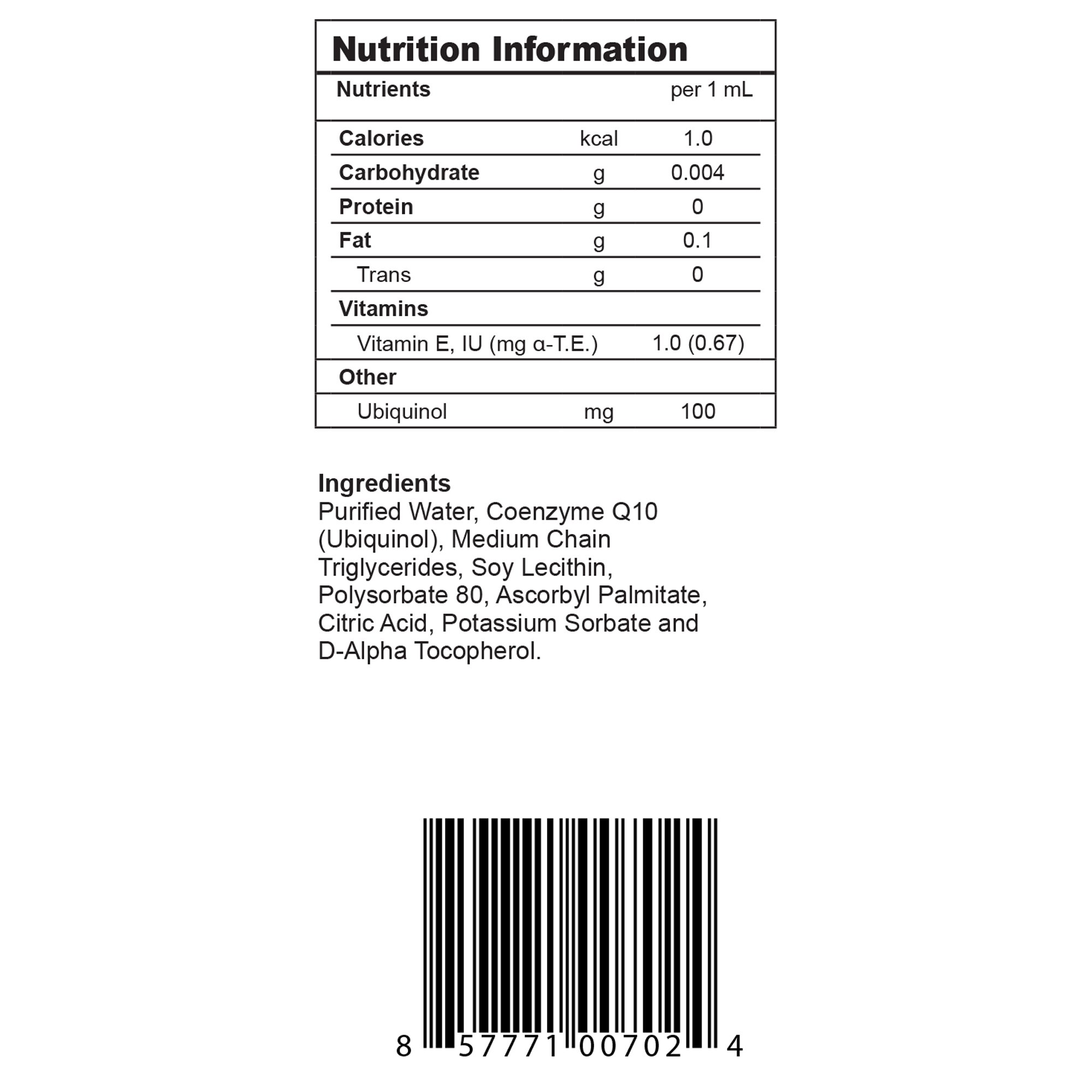 Solace Nutrition 1204 - Cyto-Q™ MAX Concentrated Ubiquinol Medical Food, 5.7-ounce bottle - 1/Bottle