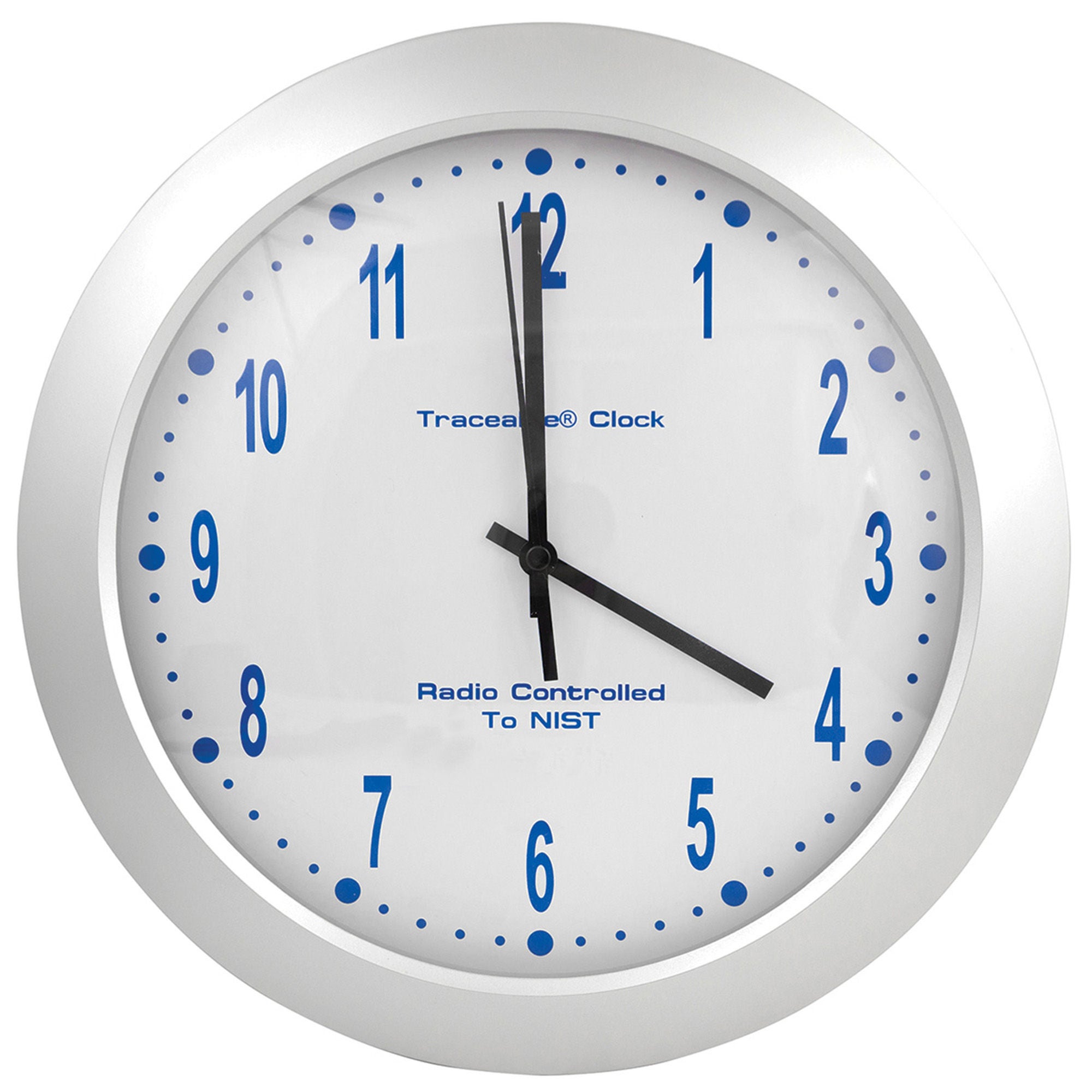 Cole-Parmer-Antylia Scientific - 94460-20 Radio Atomic Clock Traceable® 2 X 12 Inch Analog Display Battery Powered