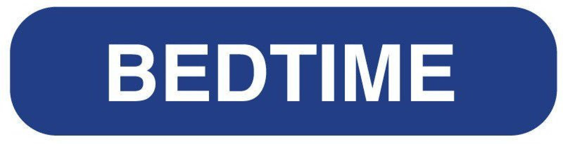 United Ad Label - ULRXA1223 Pre-Printed Label pdc® Auxiliary Label Blue Paper Bedtime White Medication Instruction 3/8 X 1-5/8 Inch
