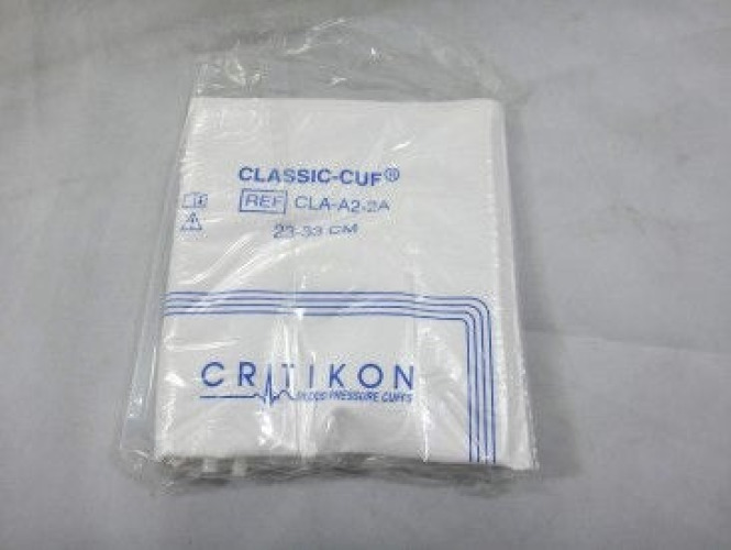 GE Healthcare - CLA-A2-2A Single Patient Use Blood Pressure Cuff Set Classic-Cuf® 23 to 33 cm Arm Vinyl Cuff Adult Cuff