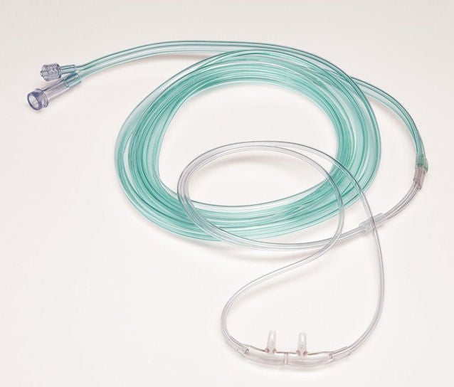 Sun Med - 49SOFT-F-7-7-25 ETCO2 Nasal Cannula Salter-Style® Adult Curved Prongs 7 Foot Tubing Low Flow Rate