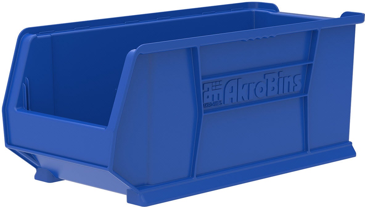Akro-Mils - 30287BLUE Storage Bin AkroBins® Super-Size Blue Plastic 10 X 11 X 23-7/8 Inch