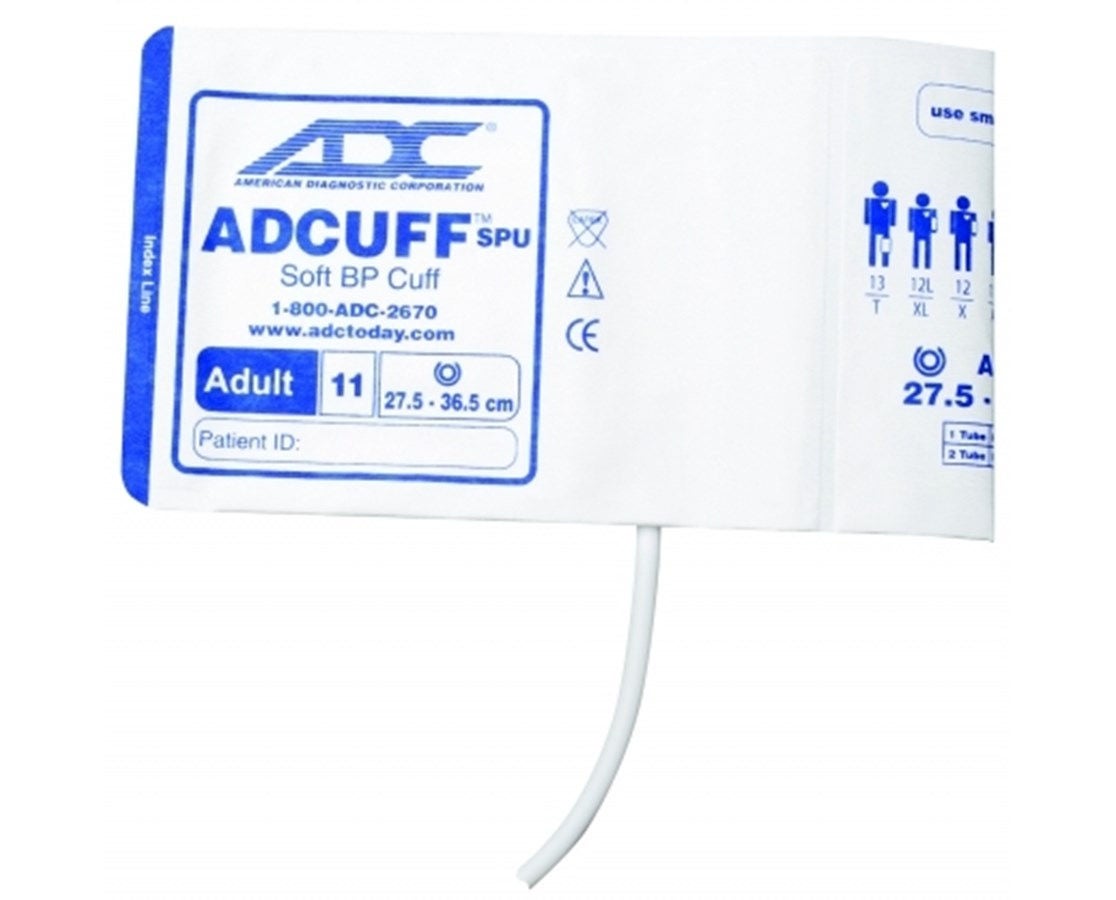 American Diagnostic Corp - 8450-11A-1HP Single Patient Use Blood Pressure Cuff Adcuff™ 27.5 to 36.5 cm Arm Cloth Fabric Cuff Adult Cuff