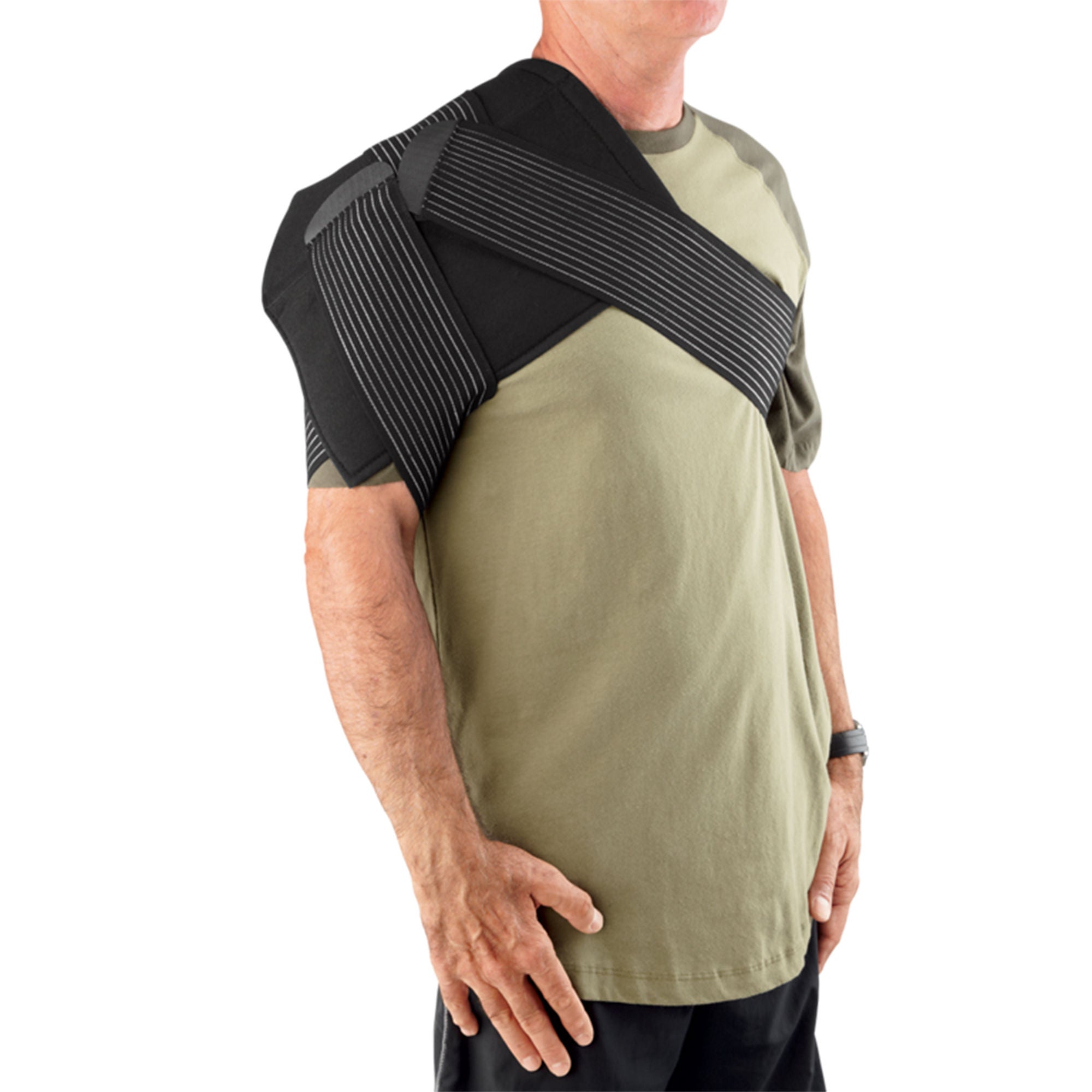 Breg - 02878 Cold Pack with Wrap Polar Care Packs Shoulder One Size Fits Most Plastic / Foam / Elastic / Gel Reusable
