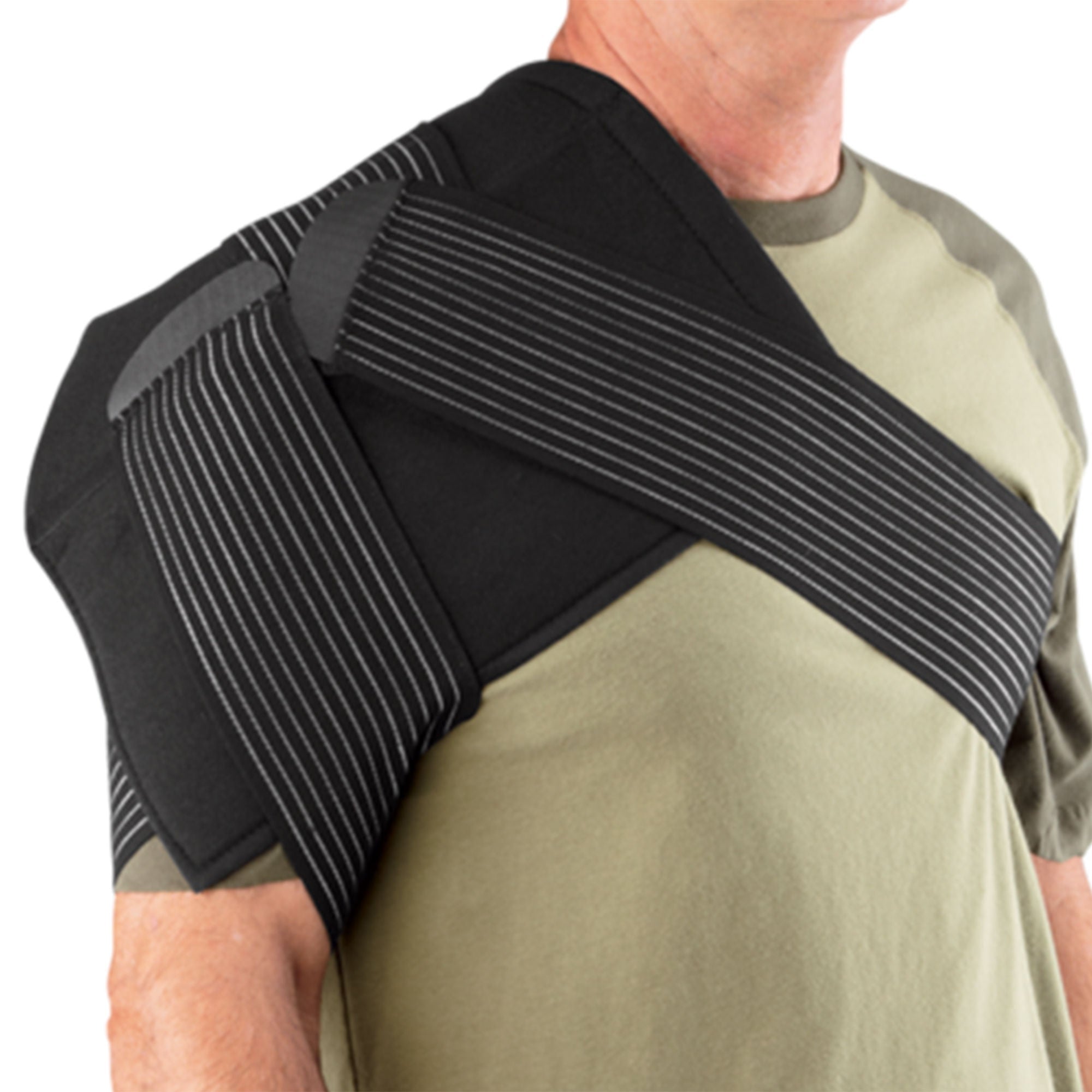 Breg - 02878 Cold Pack with Wrap Polar Care Packs Shoulder One Size Fits Most Plastic / Foam / Elastic / Gel Reusable