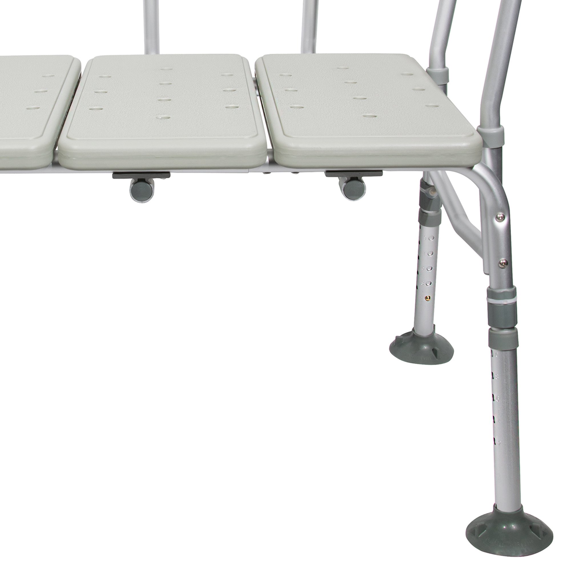 McKesson Brand - 146-RTL12031KDR McKesson Aluminum Transfer Bench with Reversible Back