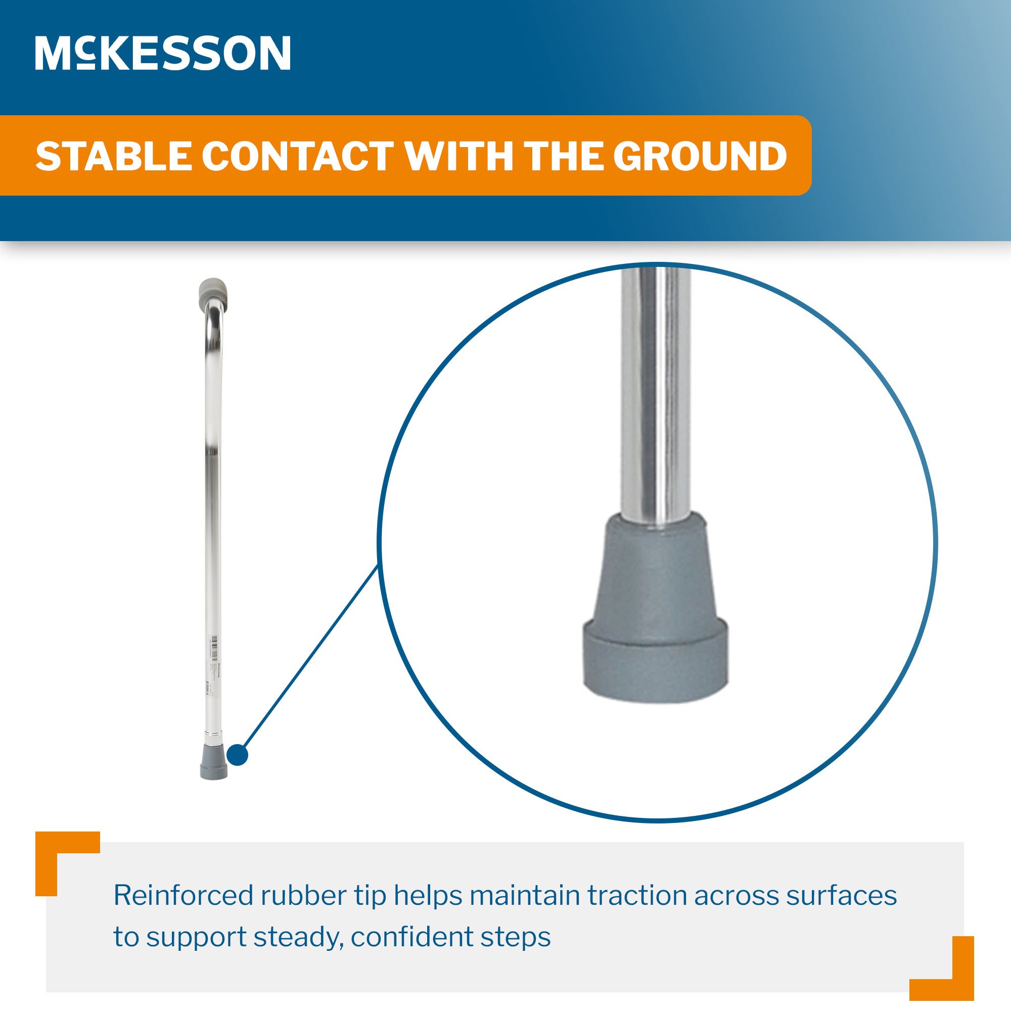 McKesson Brand - 146-10303-6 McKesson Aluminum Offset Cane