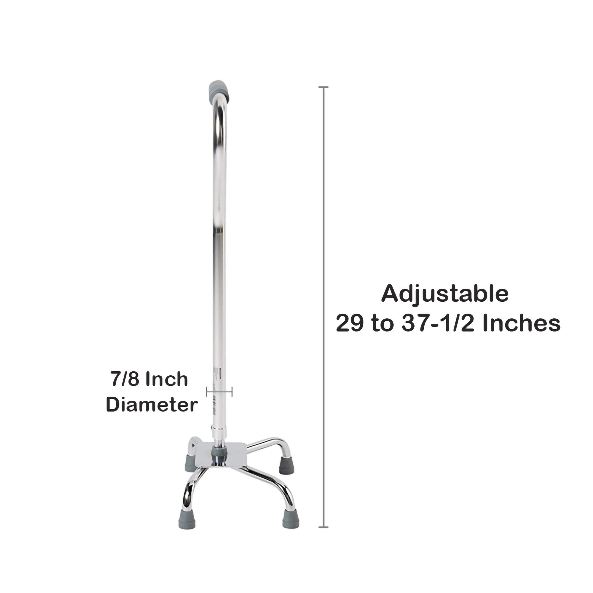 McKesson Brand - 146-10300-4 McKesson Steel Chrome Offset Quad Cane