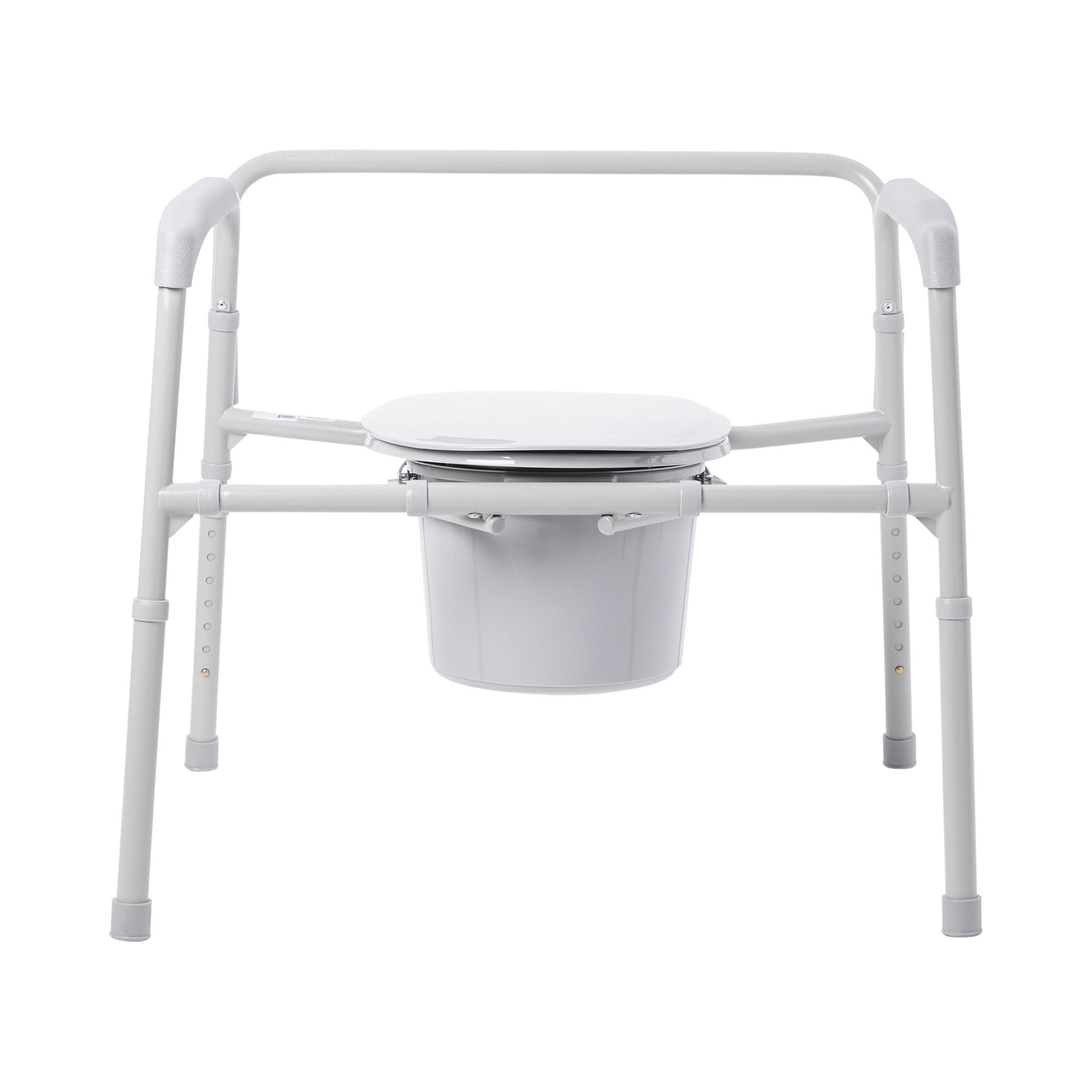 McKesson Brand - 146-11117N-1 McKesson Fixed Arm Steel Folding Commode Chair