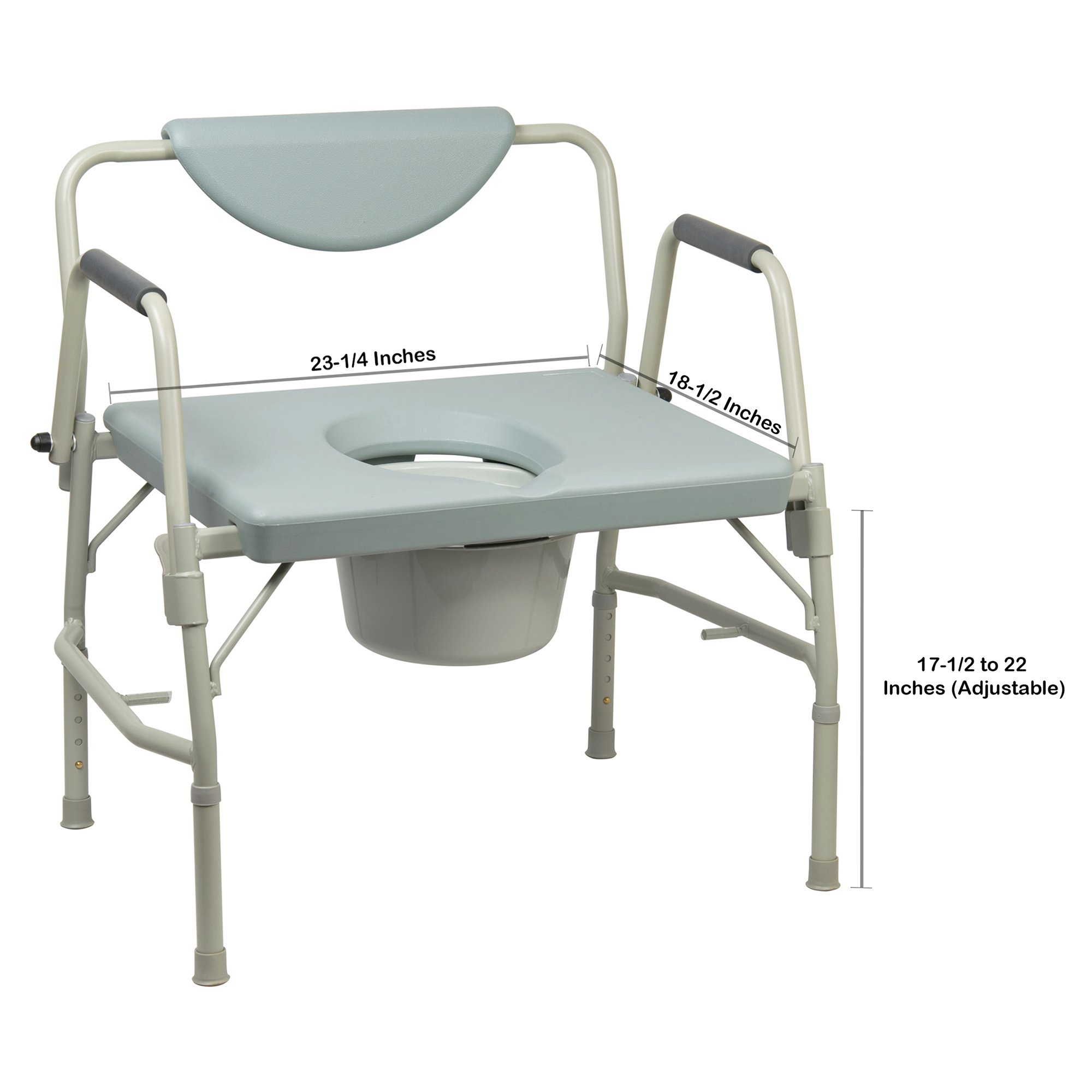 McKesson Brand - 146-11135-1 McKesson Bariatric Commode Chair