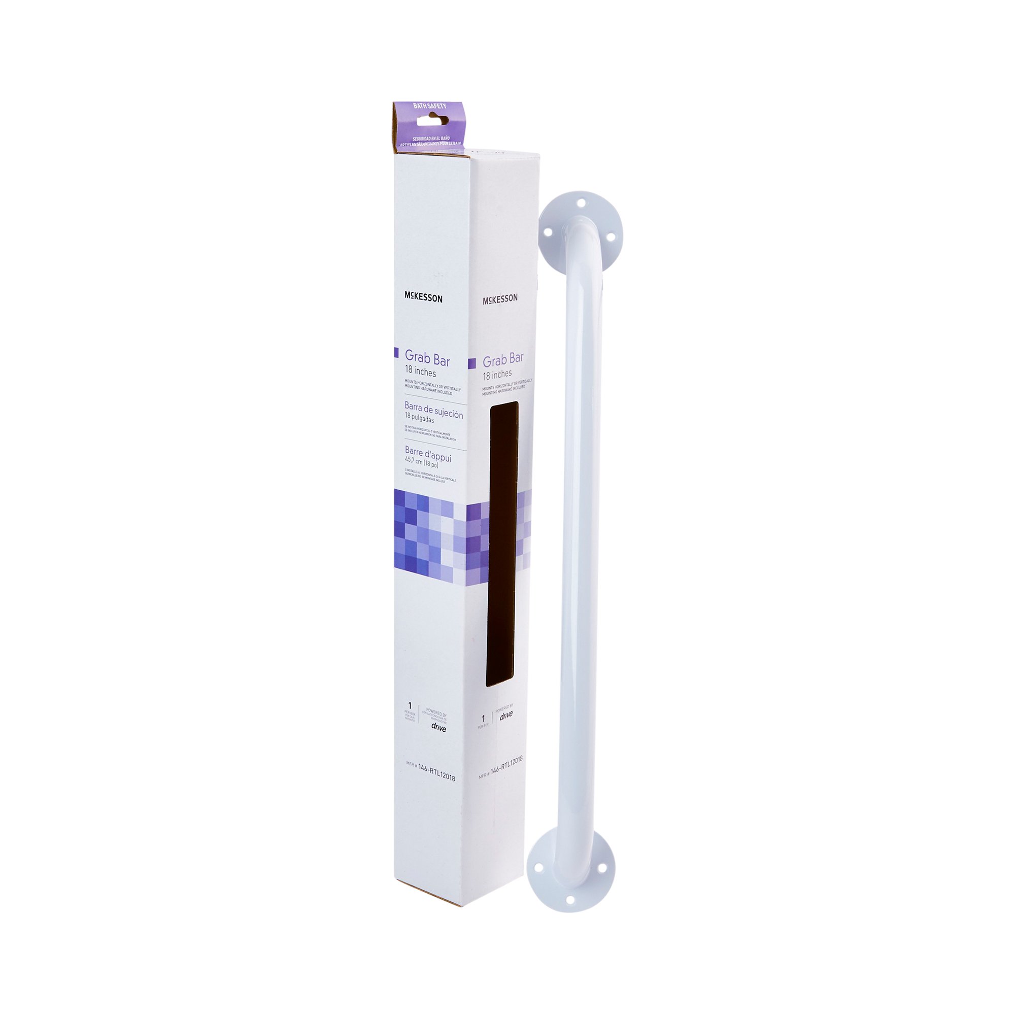 McKesson Brand - 146-RTL12018 McKesson Wall Grab Bar