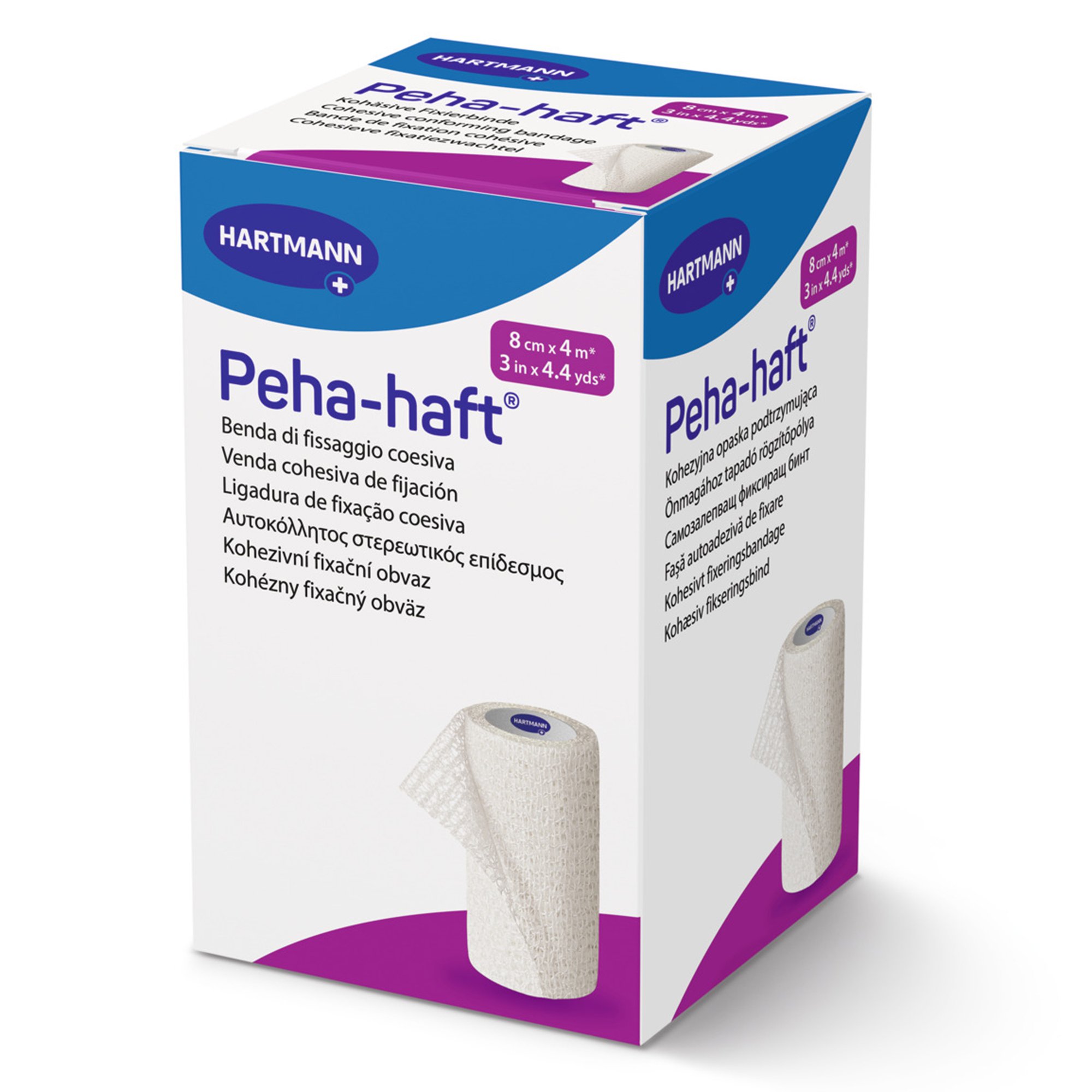 Hartmann 932443 - Peha-haft® Self-adherent Closure Absorbent Cohesive Bandage, 3 Inch x 4-1/2 Yard - 1/Each, 140/Case