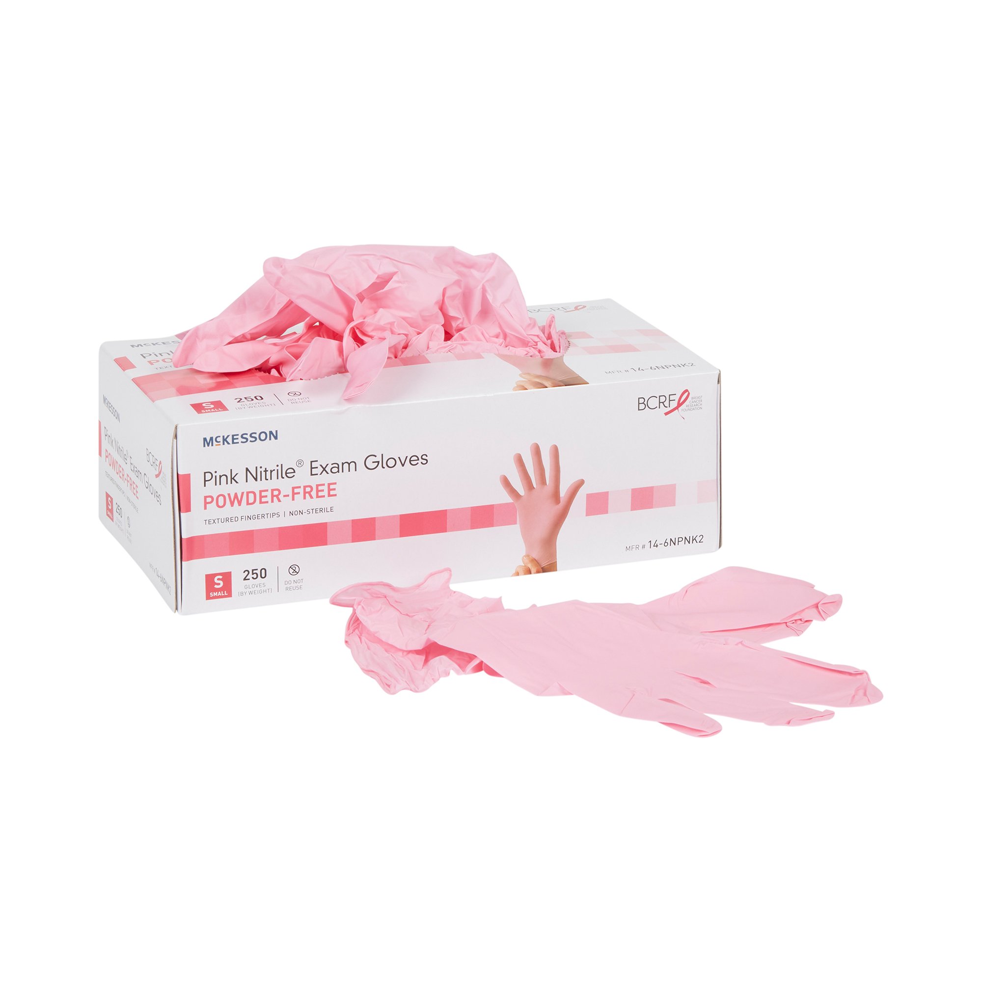 McKesson Brand - 14-6NPNK2 McKesson Pink Nitrile® Exam Glove