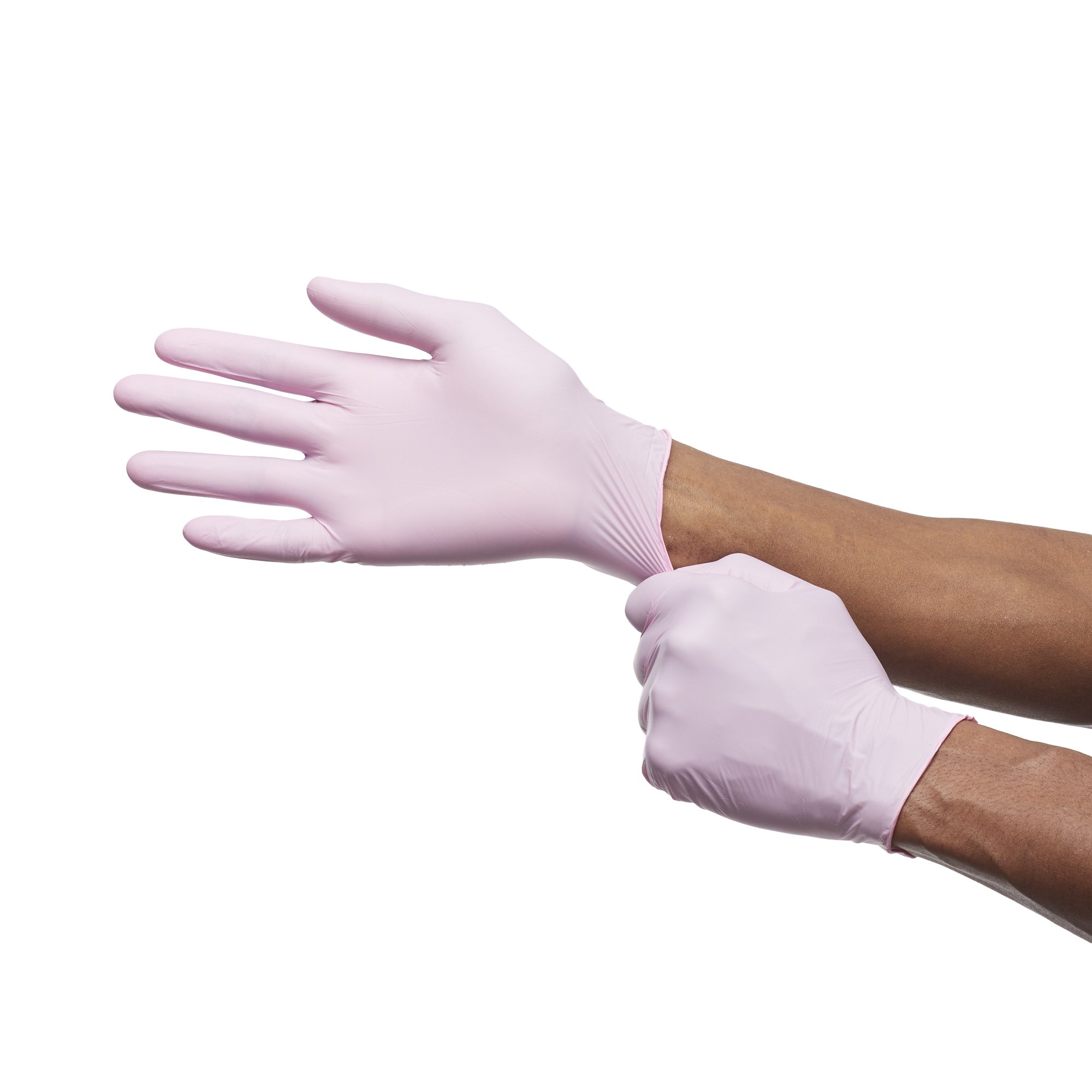 McKesson Brand - 14-6NPNK6 McKesson Pink Nitrile® Nitrile Exam Glove