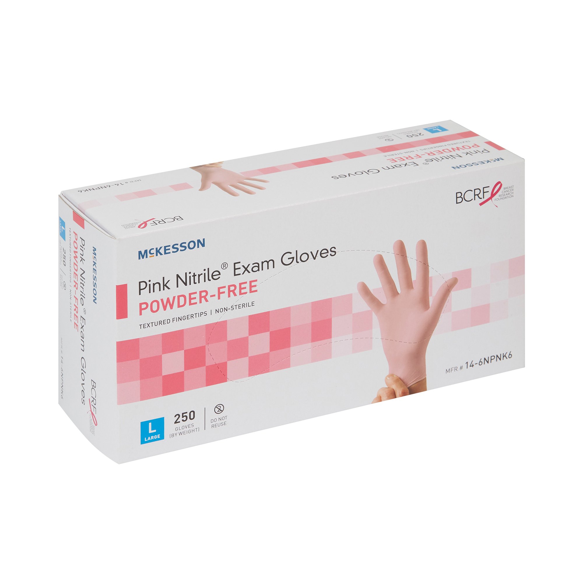 McKesson Pink Nitrile Exam Glove 14-6NPNK6 by McKesson Brand