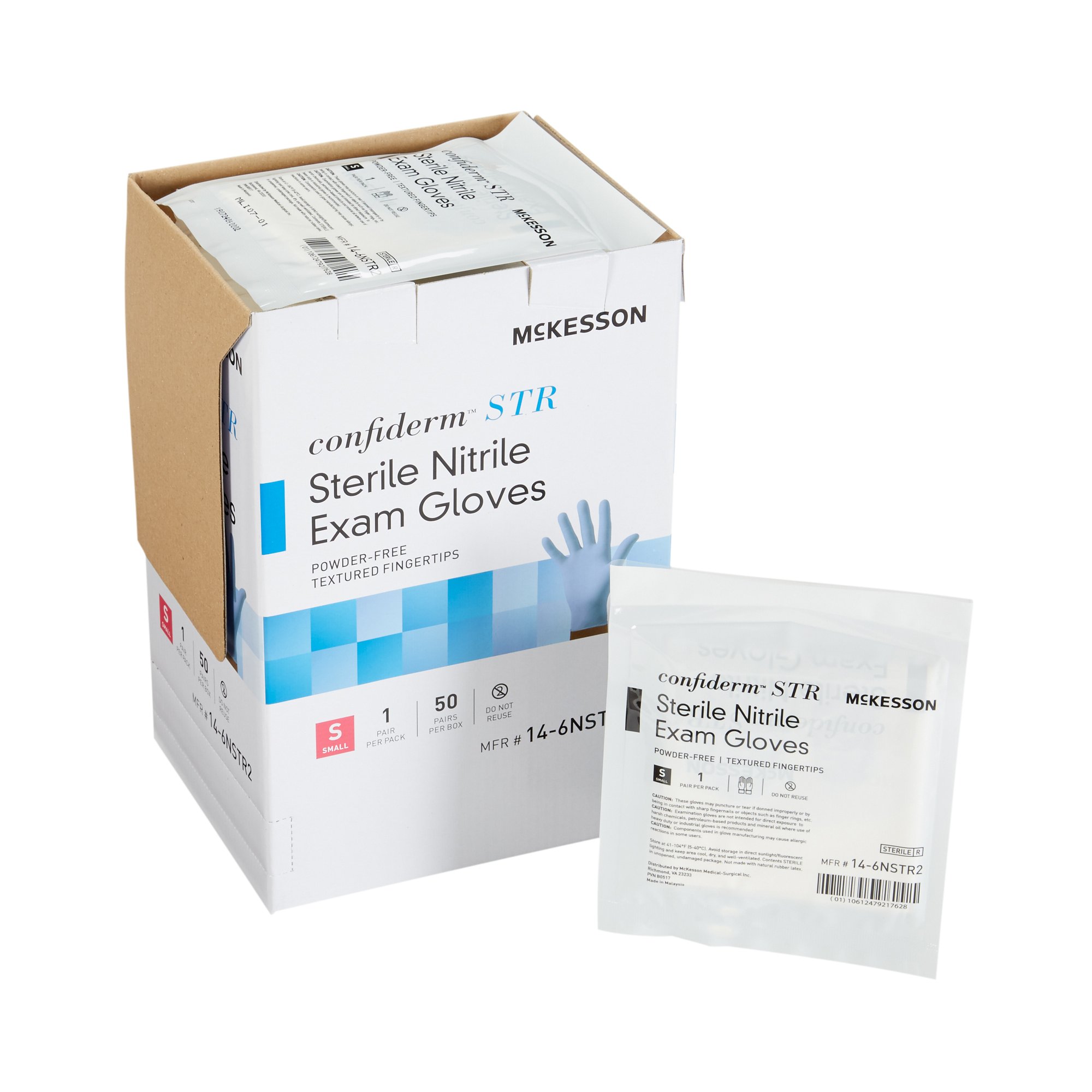 McKesson Brand - 14-6NSTR2 McKesson Confiderm® STR Nitrile Exam Glove
