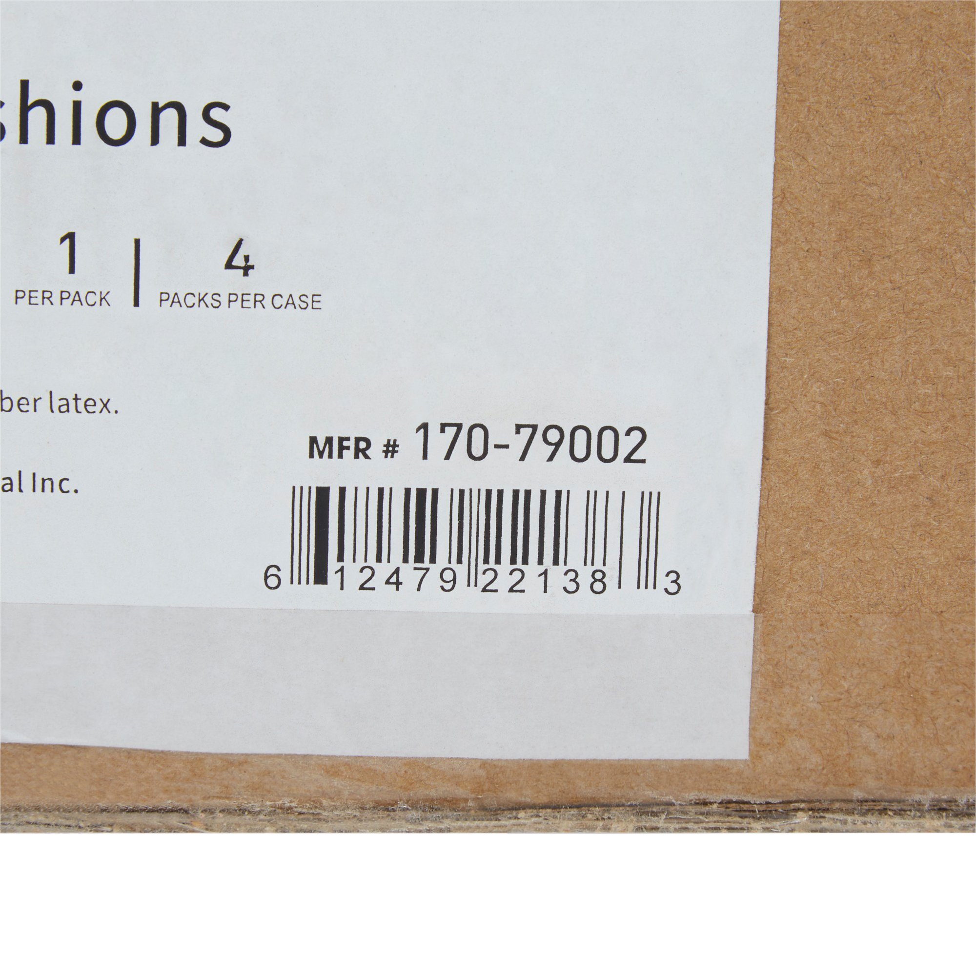 McKesson Brand 170-79002 - McKesson Back Support Cushion, 18 x 17 Inch, Black - 1/Each, 4/Case