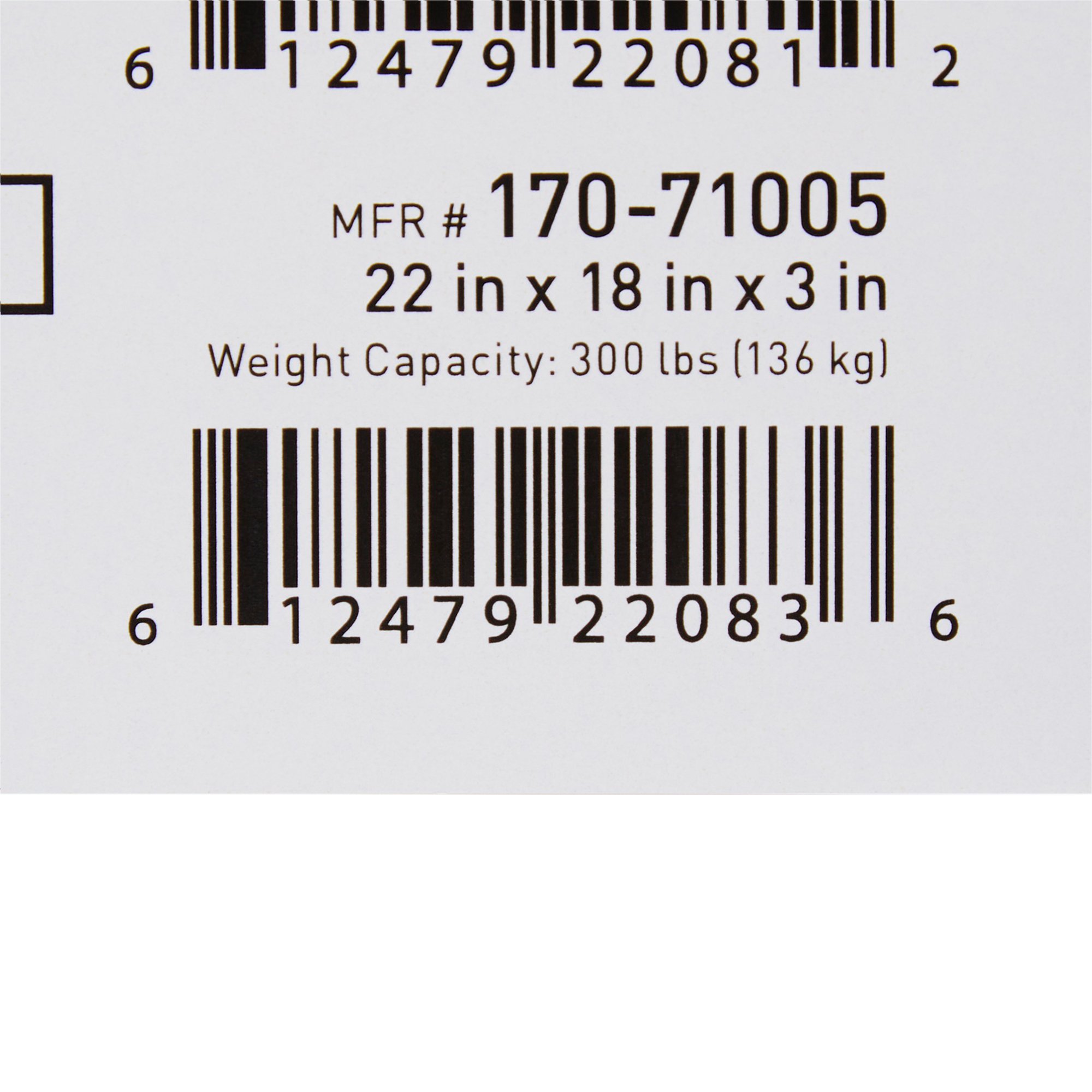 McKesson Brand 170-71005 - McKesson Foam Protekt Seat Cushion - 1/Each, 5/Case