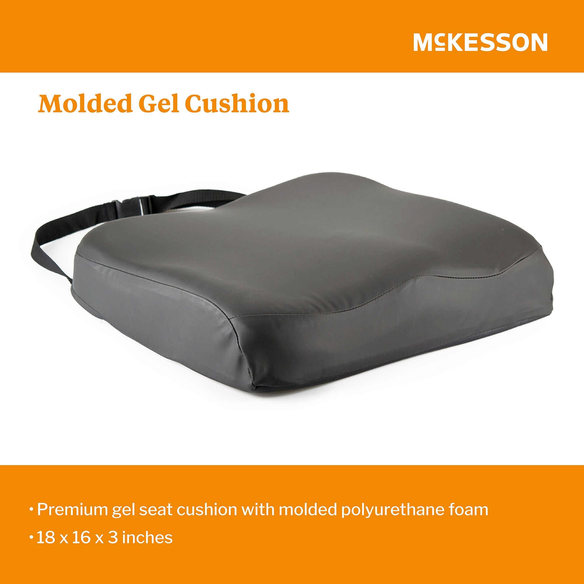 McKesson Brand - 170-77002 McKesson Premium Molded Foam Seat Cushion