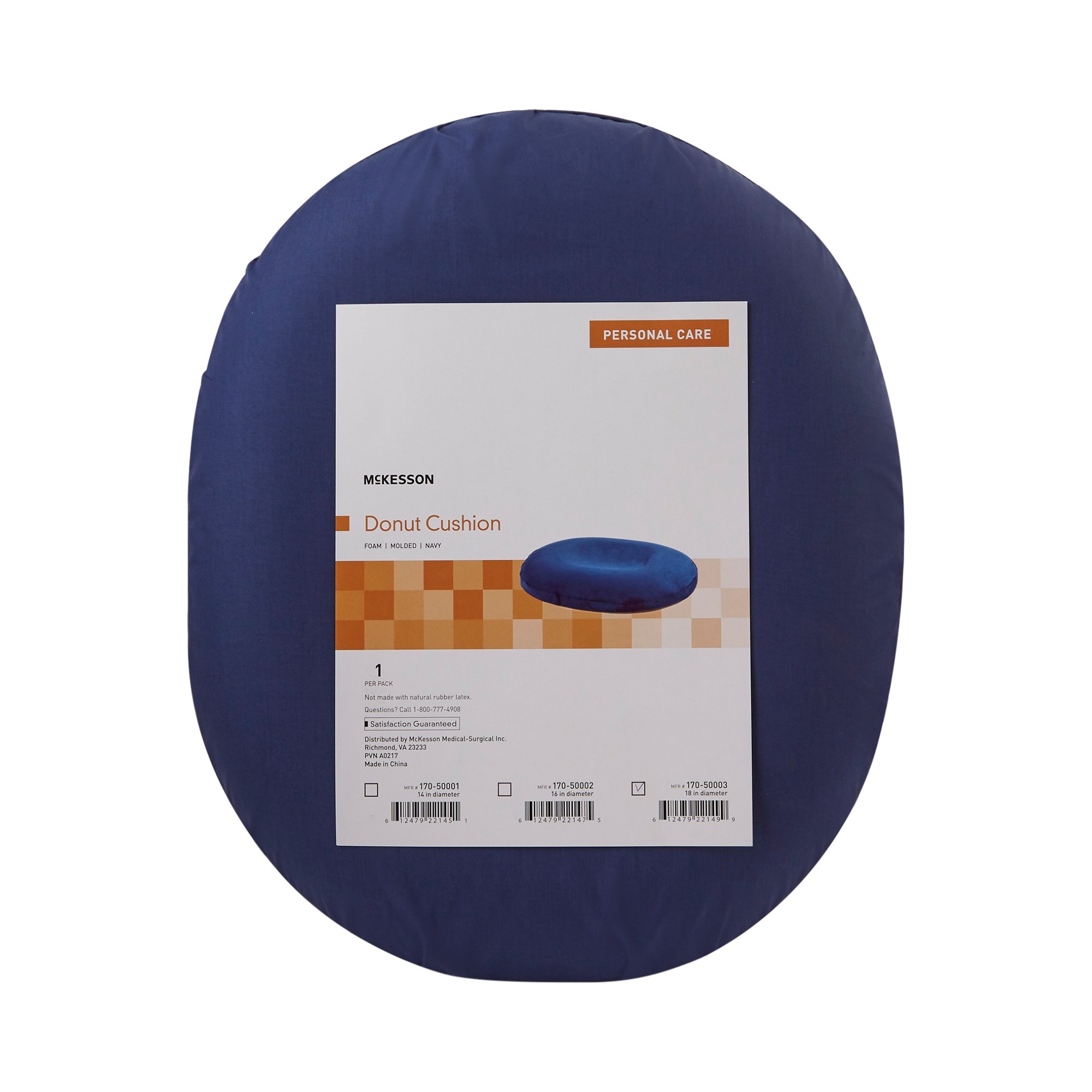 McKesson Brand 170-50003 - McKesson Donut Cushion, 18 Inch, Blue - 1/Each, 6/Case