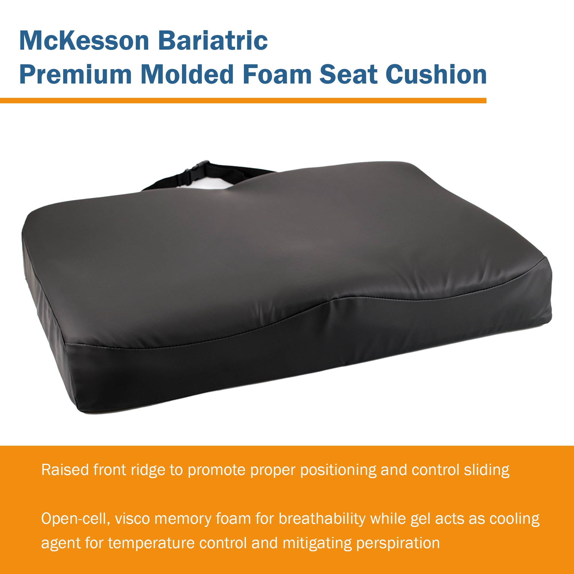 McKesson Brand - 170-76006SP McKesson Premium Molded Foam Seat Cushion