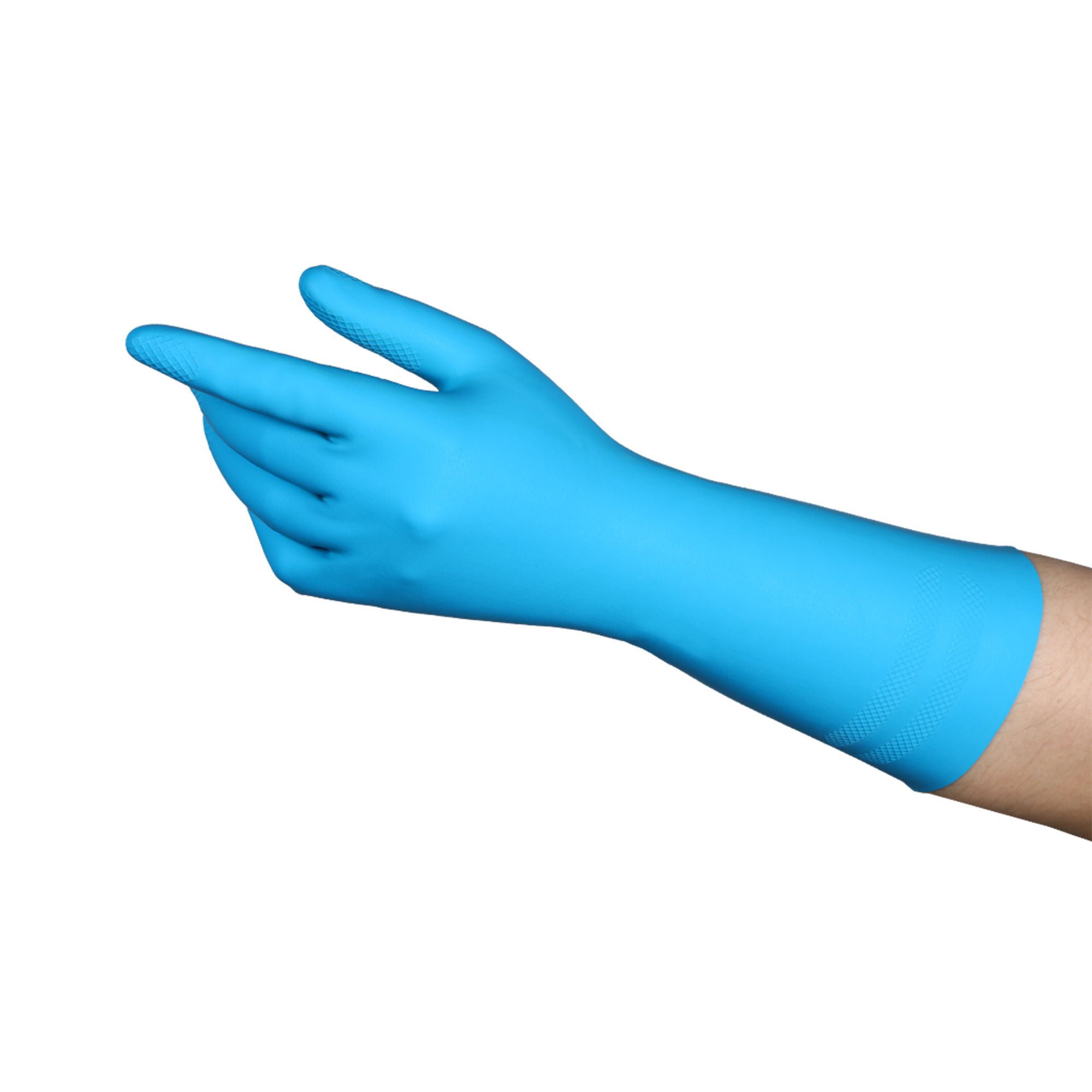 Ansell 5789017 - Ansell Latex/Nitrile Utility Glove, Large, Blue - 48/Case