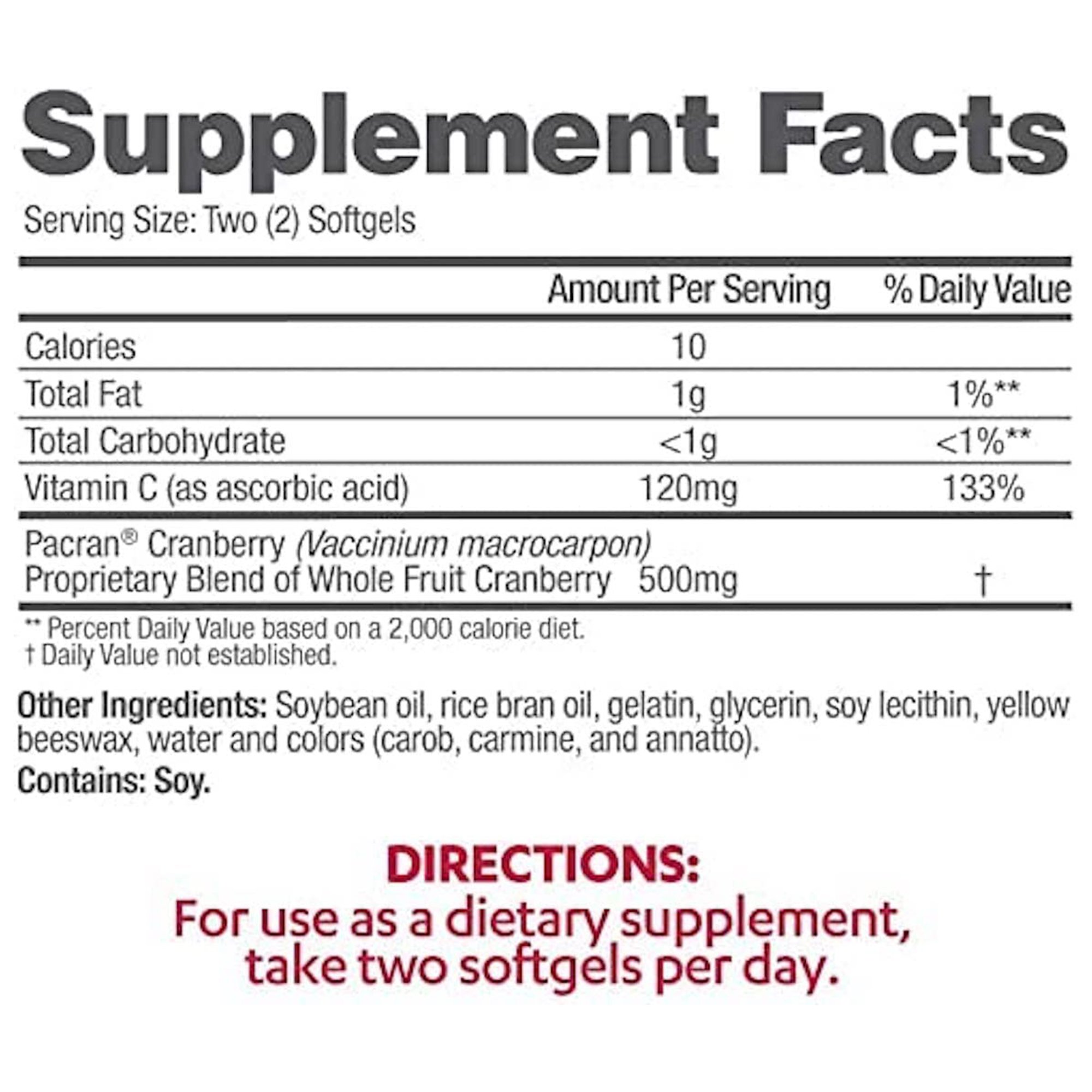 i-Health Inc 78765110167 - AZO Cranberry® Urinary Tract Health Softgels - 1/Bottle