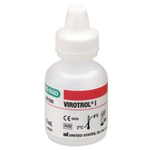 Bio-Rad Laboratories - 00100C Unassayed Control Virotrol® I HBsAg, Antobodies to HIV-1, HCV, HBc, CMV, HTLV-I Single Level, Class C 1 X 5 mL