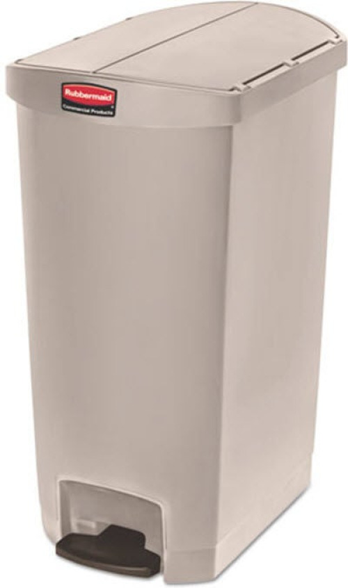 RJ Schinner Co - 1883551 Trash Can Rubbermaid® Slim Jim® 72 Quart / 18 gal. Beige Plastic Rectangular