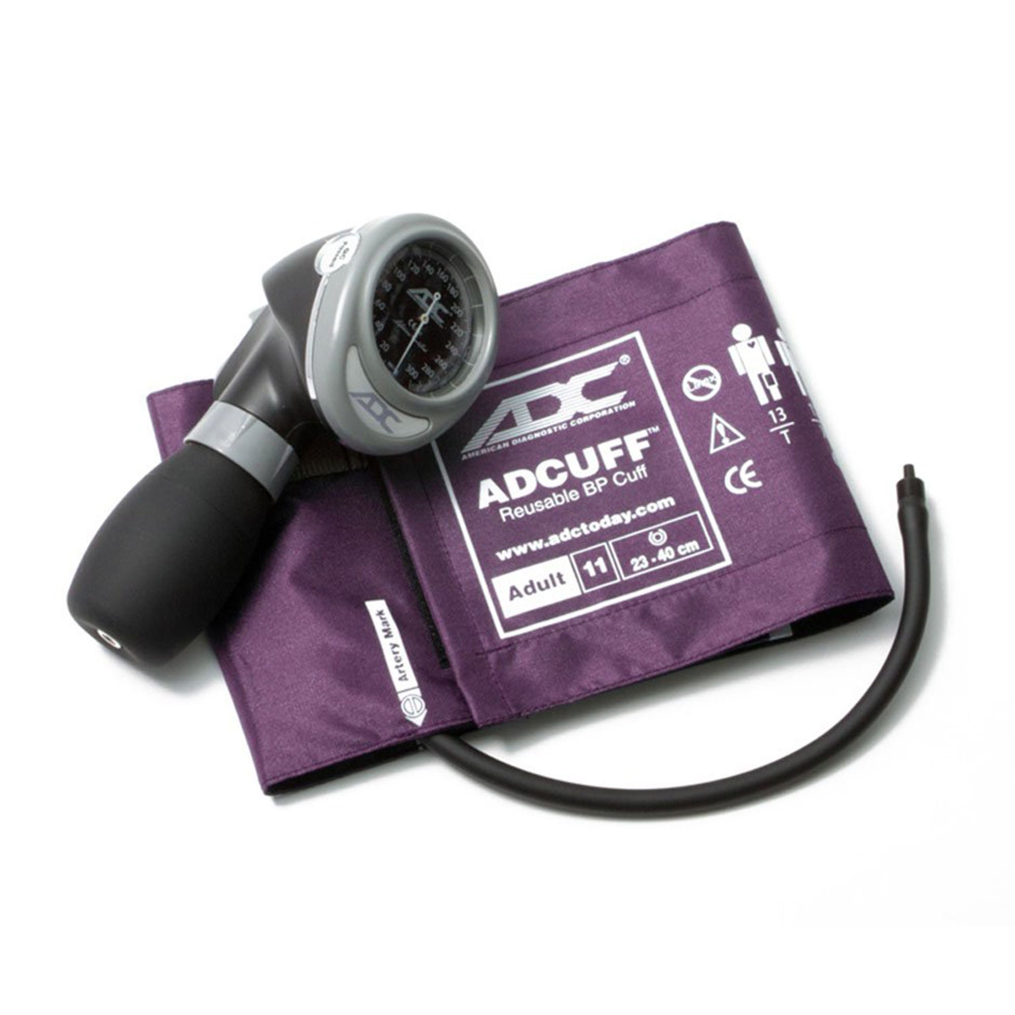 American Diagnostic Corp - 703-11AV Aneroid Sphygmomanometer Unit Diagnostix™703 Series Adult Cuff Arm Nylon Cuff 23 - 40 cm Palm Aneroid