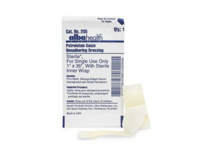 Dukal - 207-12 Petrolatum Impregnated Dressing Dukal® Strip 3 X 18 Inch Sterile
