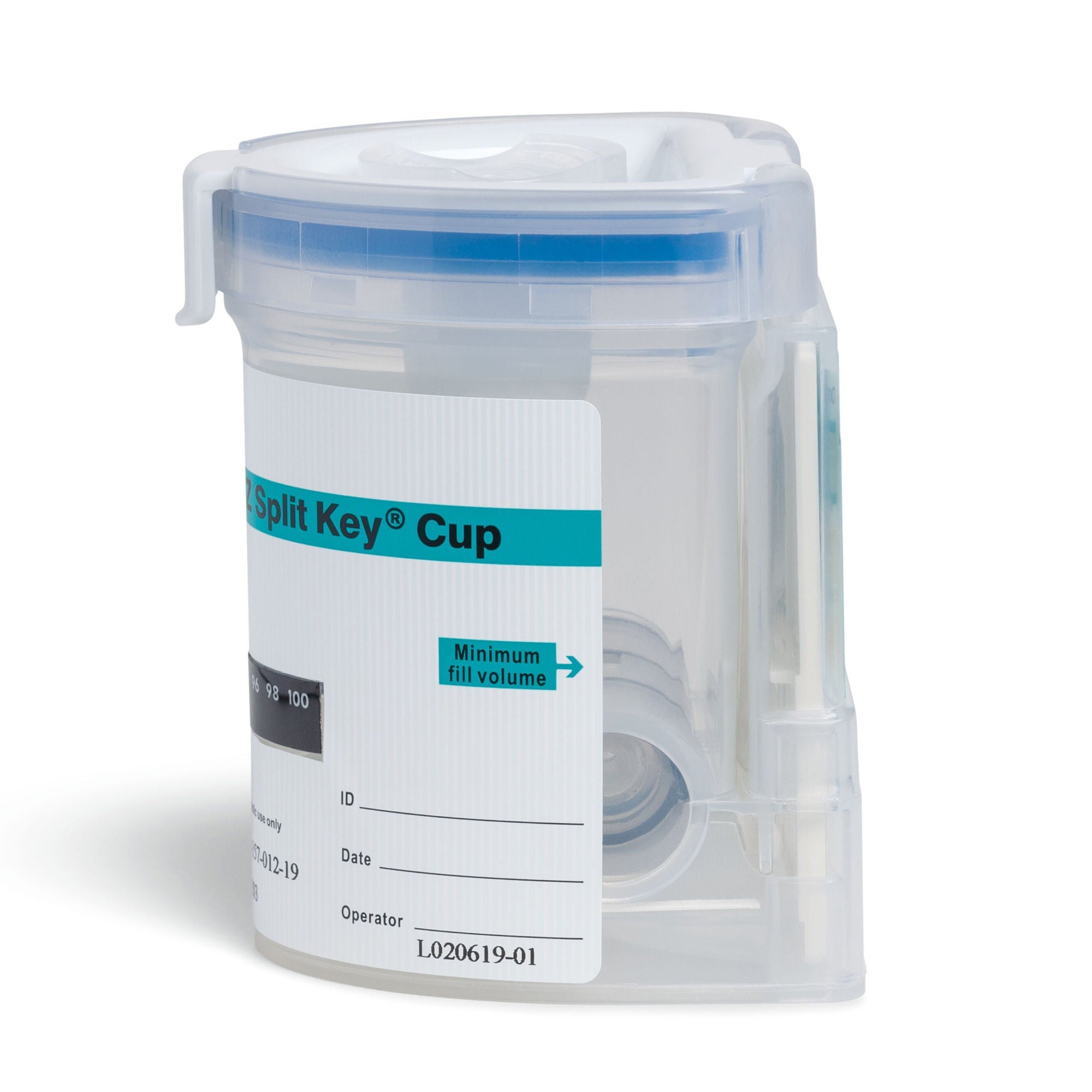 Abbott Rapid Dx North America LLC - DOA-1127-041-019 Drugs of Abuse Test Kit E-Z Split Key® Cup AMP, BAR, BUP, BZO, COC, mAMP/MET, MDMA, MOP, MTD, OXY, PPX, THC 25 Tests CLIA Non-Waived