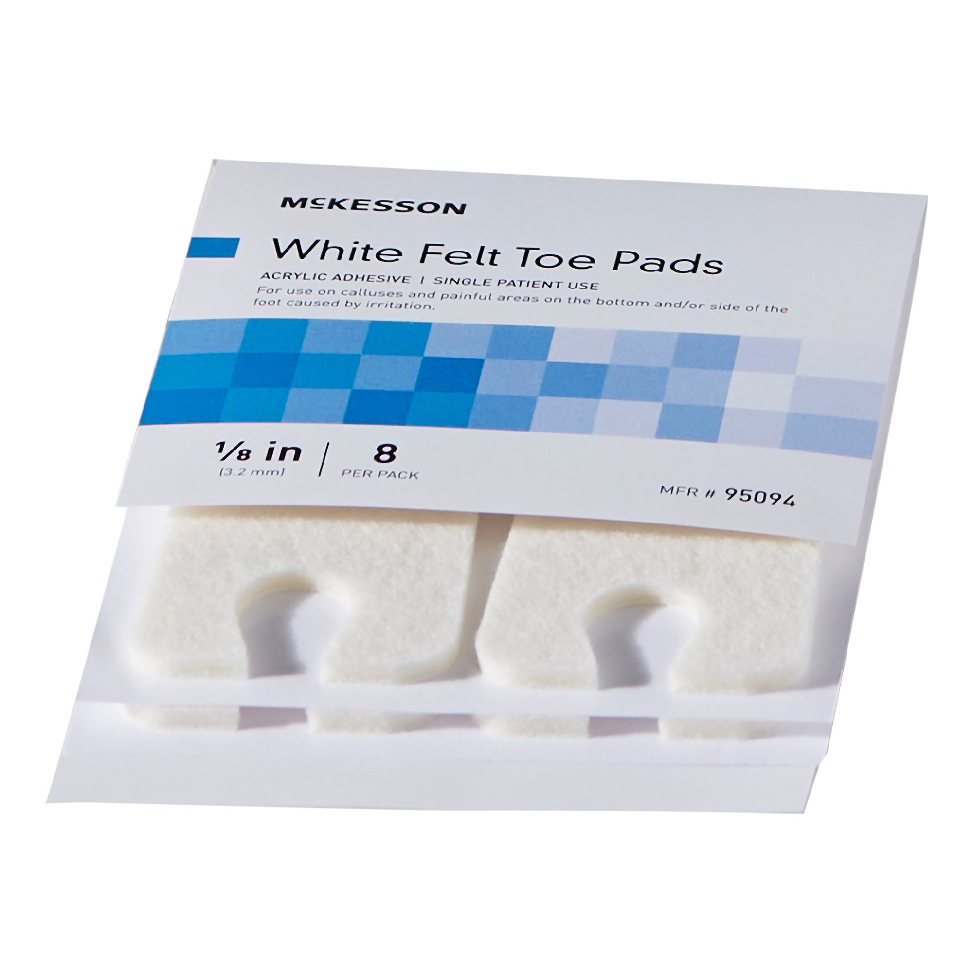 McKesson Brand 95094 - McKesson Pedi-Pads Toe and Callus Pad - 8/Pack, 384/Case