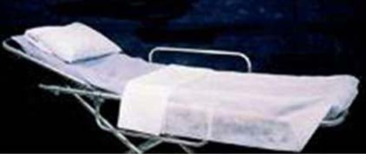 Allcare Inc - EF600 Stretcher Sheet Fitted 30 X 72 Inch Blue Disposable