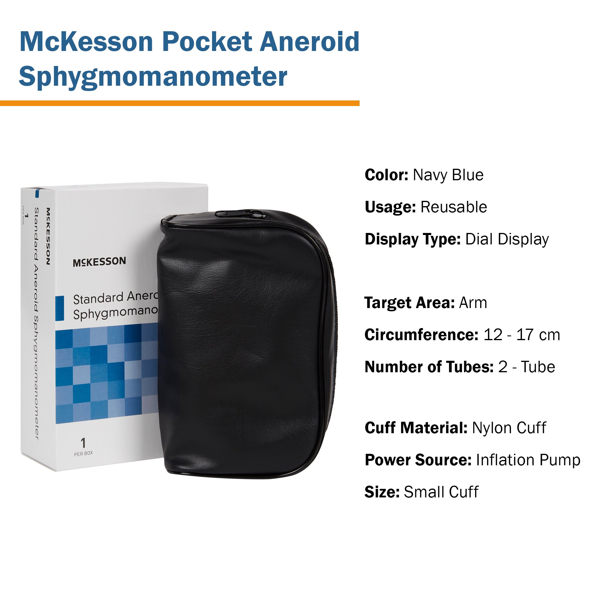 McKesson Brand 775-9CNMM - McKesson Aneroid Sphygmomanometer, Pediatric - 1/Each, 20/Case
