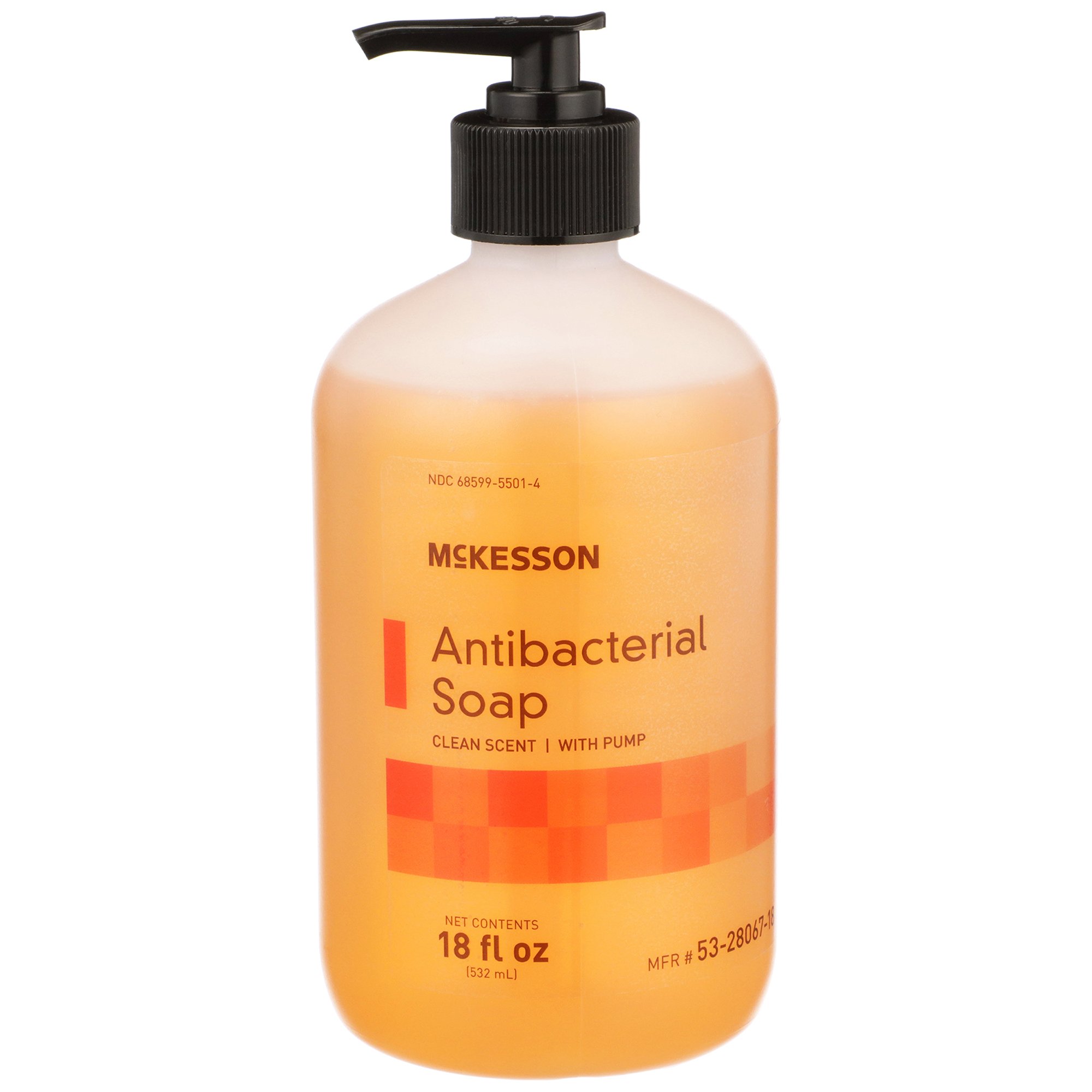 McKesson Brand 53-28067-18 - McKesson Clean Scent Antibacterial Soap, 18-ounce bottle - 1/Each, 12/Case