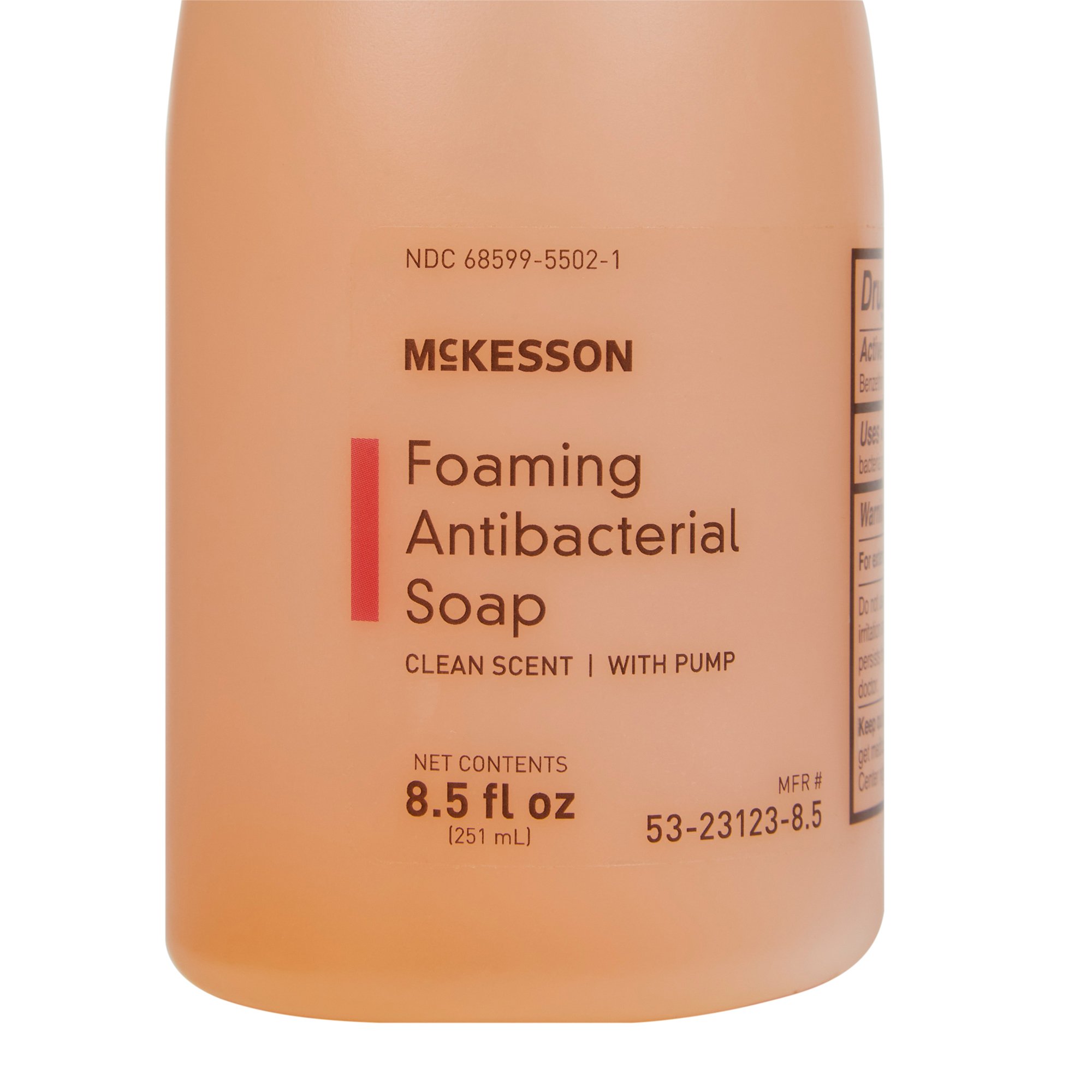 McKesson Brand 53-23123-8.5 - McKesson Clean Scent Foaming Antibacterial Soap, 8.5-ounce Bottle - 1/Each, 24/Case