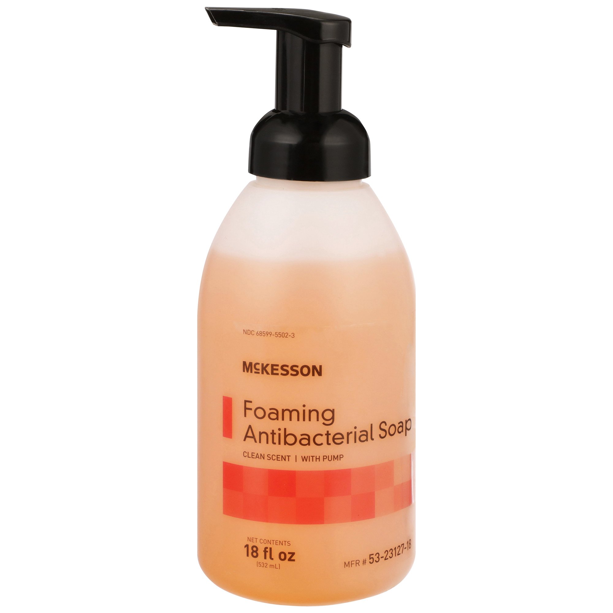 McKesson Brand 53-23127-18 - McKesson Clean Scent Foaming Antibacterial Soap, 18-ounce pump bottle - 1/Each, 12/Case